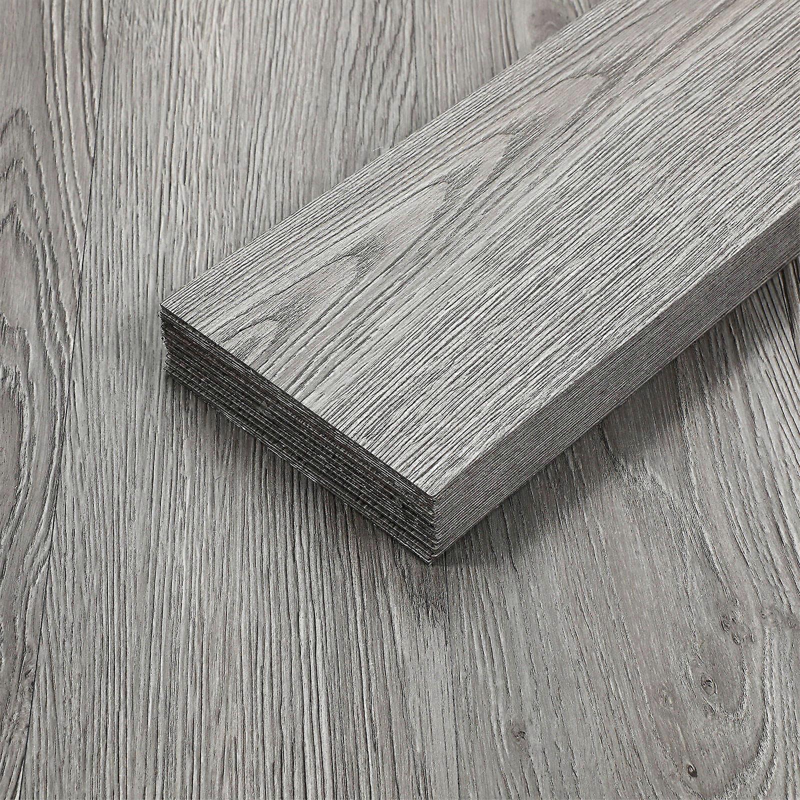 Flooring Adhesive Planks Wear-Resistant Rectangular 36Pcs