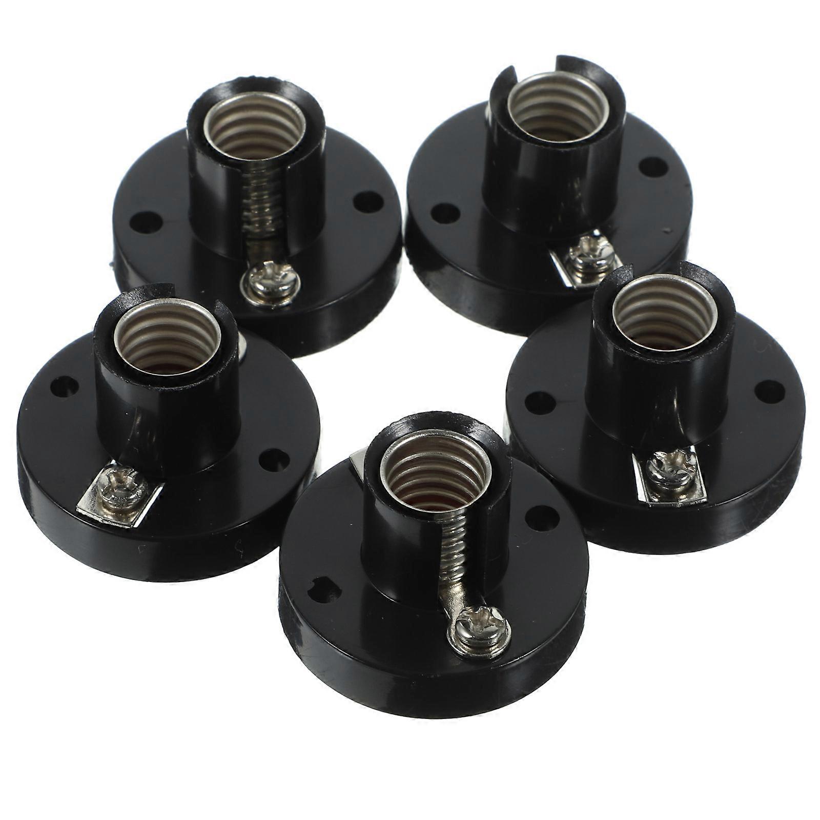 5pcs Screw Bulb Holders Lamp Sockets Easy Installation Versatile Design Compatible with Various Lighting Fixtures Electrical Experiments Use
