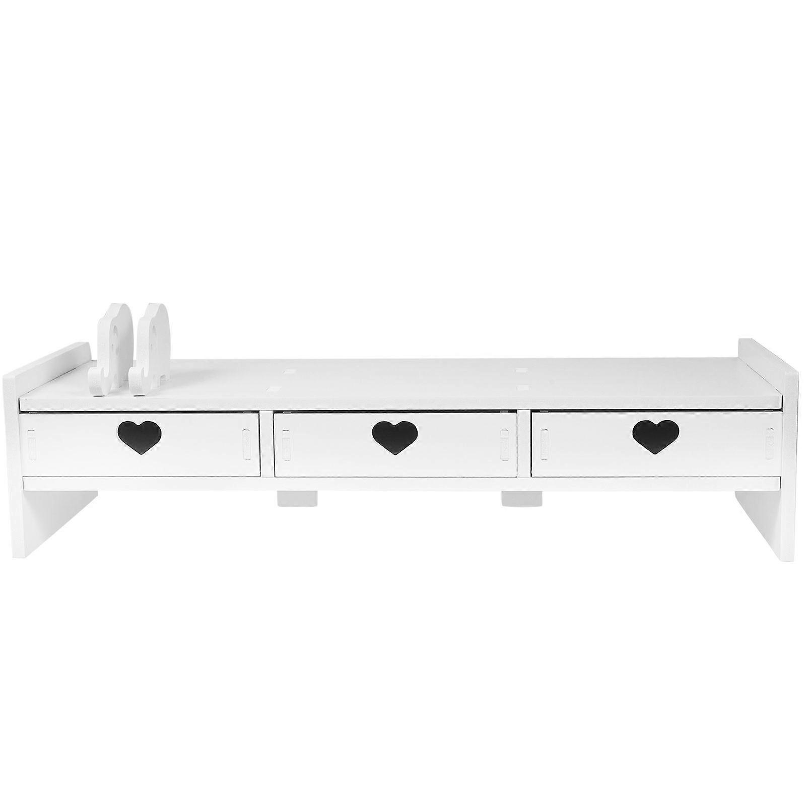 Computer Monitor Riser Office Desk Organization and Keyboard Storage Drawer Type Rack Monitor Laptop Heightening Base Bracket