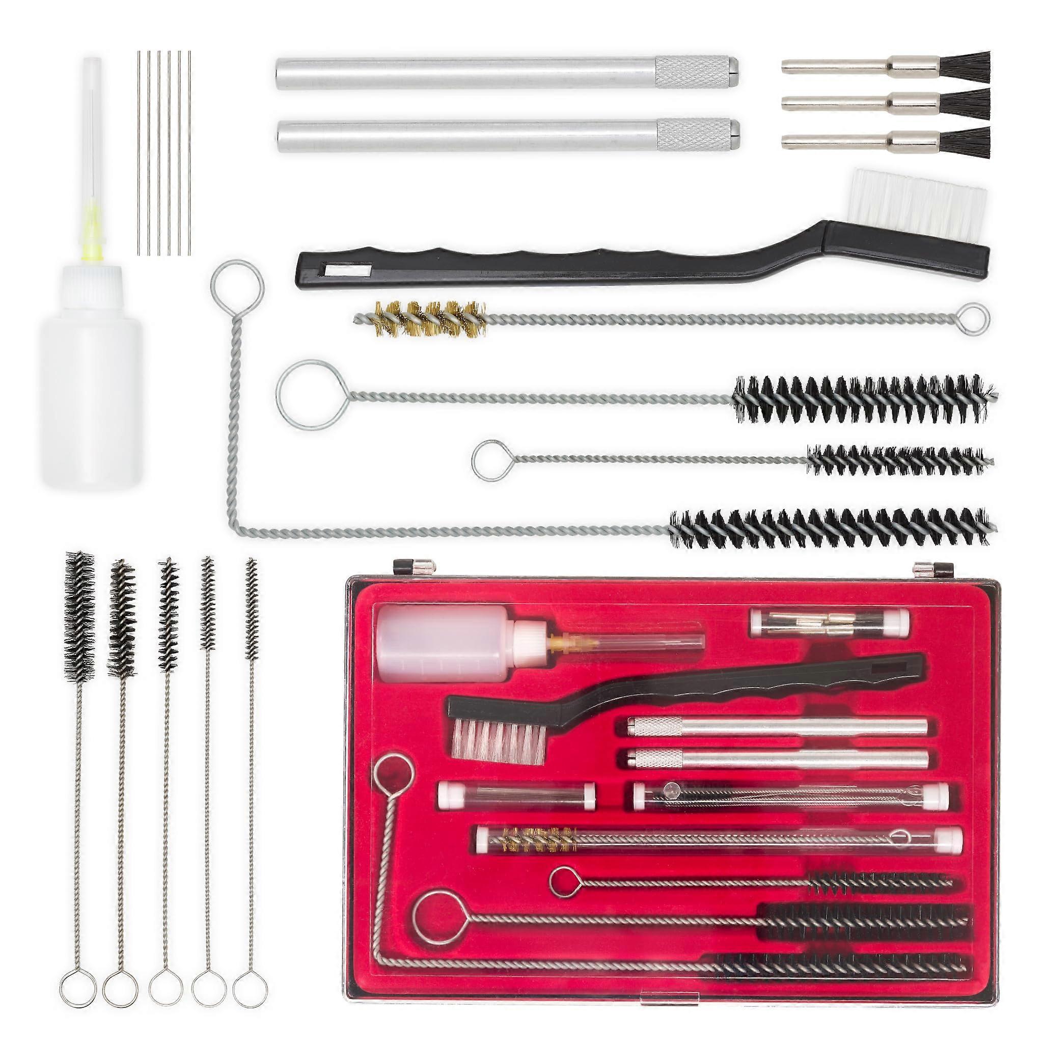 Spray Gun Cleaning Set for Paint Guns 22 Pieces with 5 Plug-In Filters, Model 601S, Compatible with Most Paint Guns
