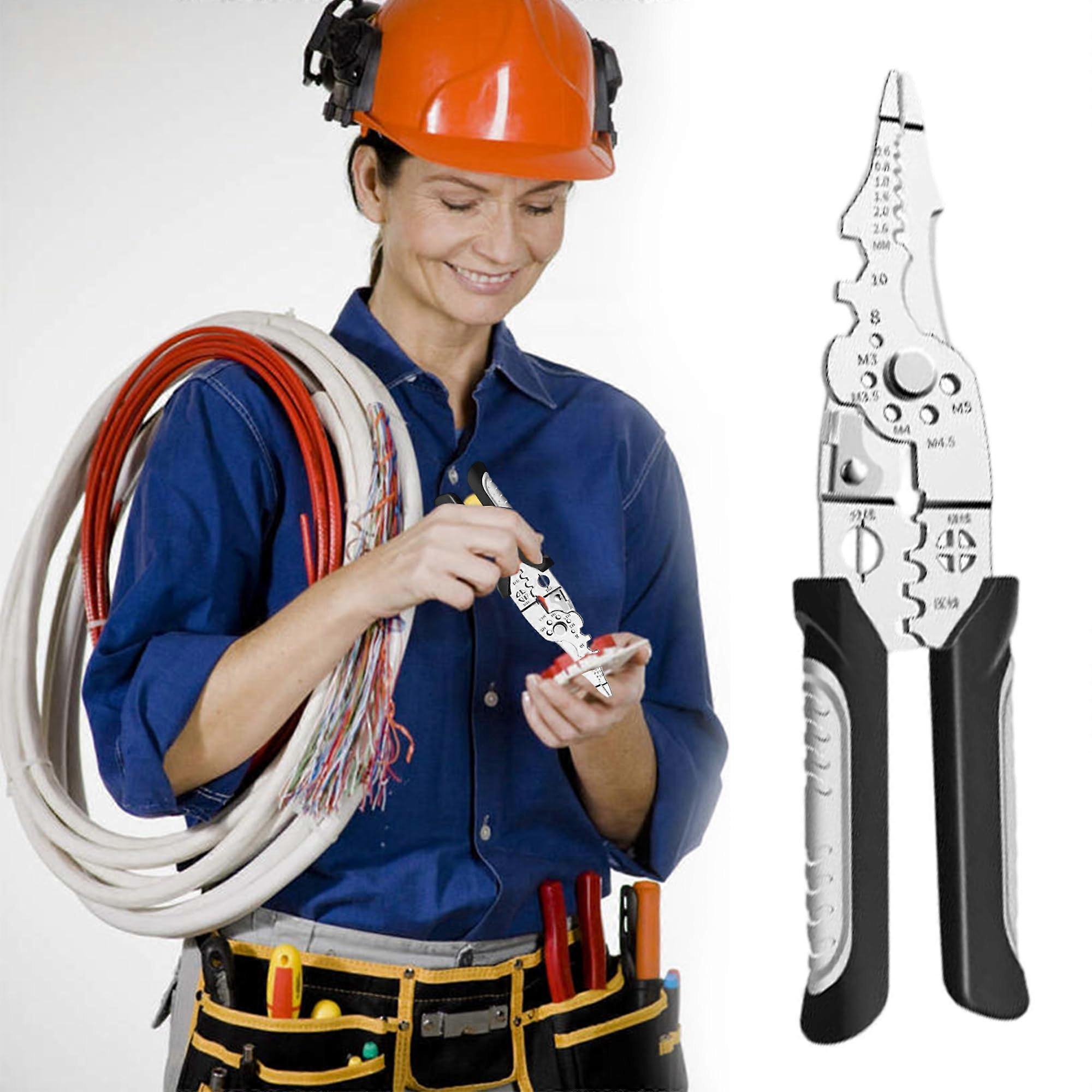 Wire Stripper, Industrial Cable Stripping Tool, Adjustable Wire Stripping Machine, 22-10 AWG Compatible