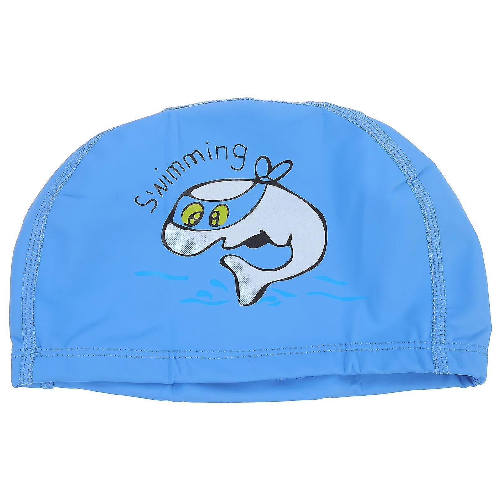 Cartoon Animal Shape Swim Cap for Boys and Girls Easy to Put On and Take Off 23X14X0.5CM 1Pack