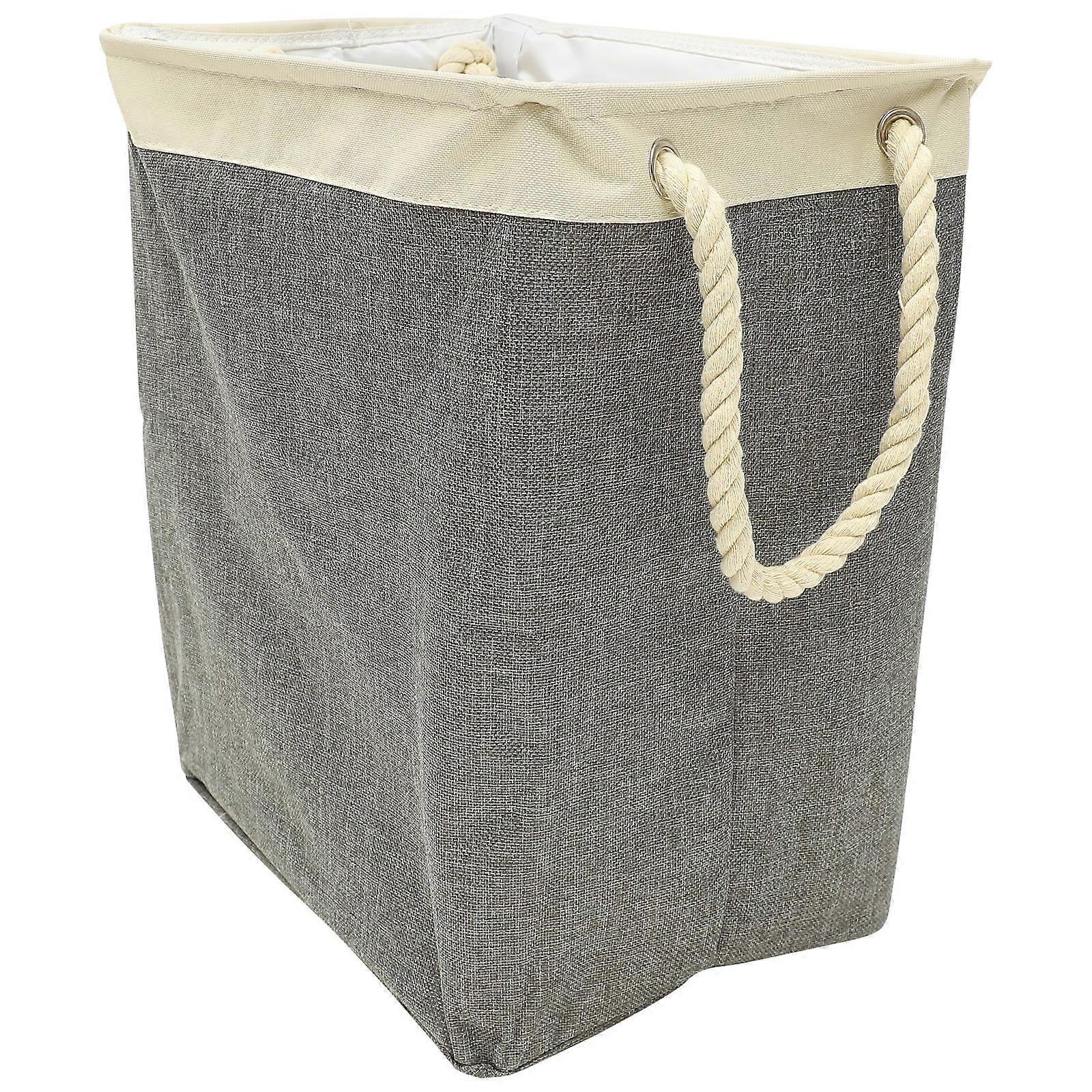 Collapsible Laundry Basket Clothes Storage For Bathroom Use Oxford Cloth Rectangular Shape 1Pcs