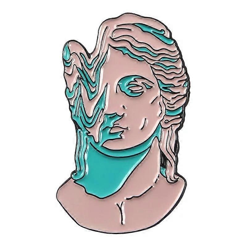 Enamel Brooch Pin - Creative Art Badge - Chic Denim Accessories