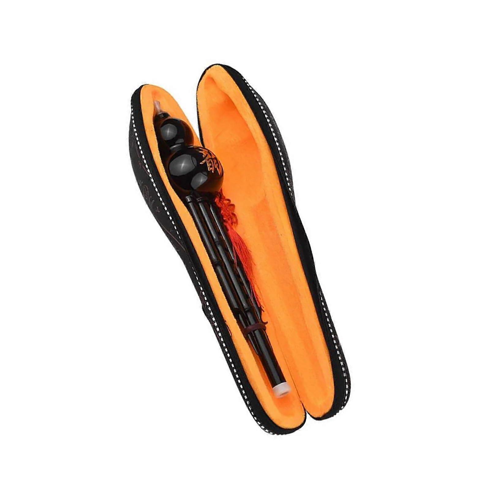 Professional Hulusi Flute Traditional Chinese Instrument Hulusi Gourd CKey Resin Material with Chinese Knot Case NonRemovable Design