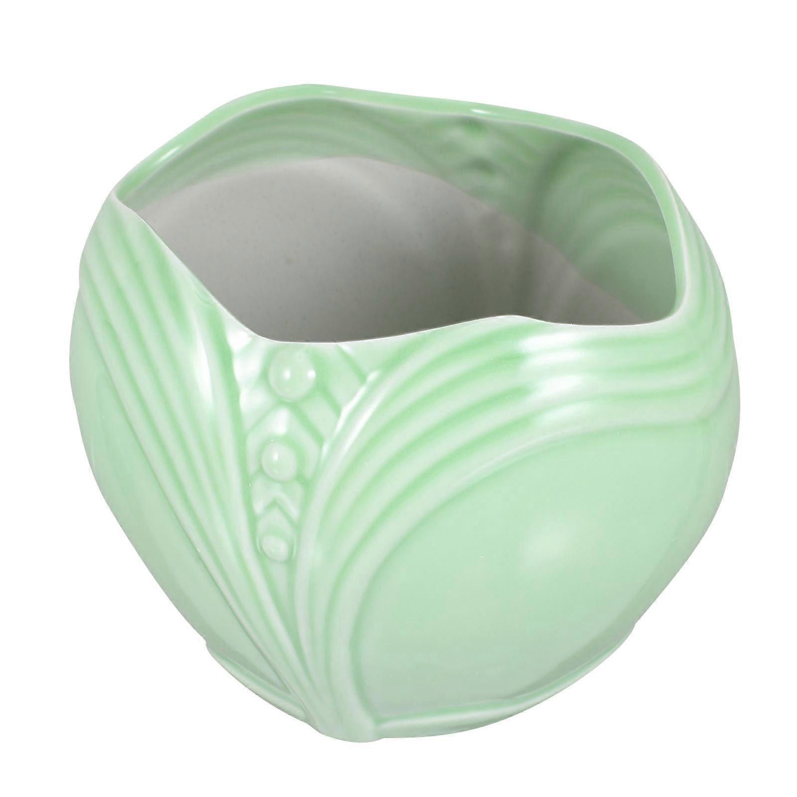 Creative Flower Pot Ceramic Material First Grade Ceramics For Home And Office 1Set