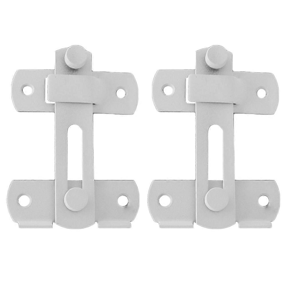 Stainless Steel Door Latch Locks with Thickened Rod – Rustproof Sliding Gate Buckles for Barn Doors, Pet Cages, and Windows – Lock with Smooth Edges