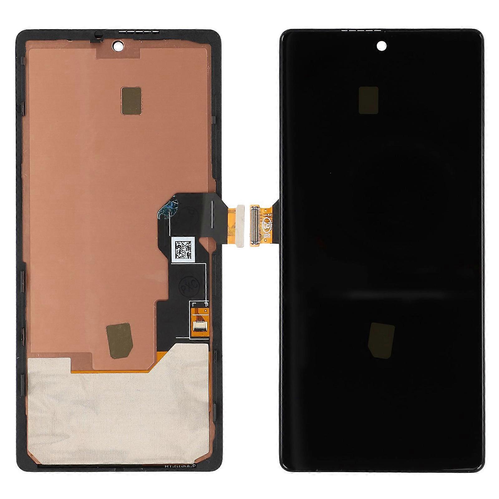 Google Pixel 6a GX7AS、GB62Z、G1AZG(水滴レンズホール)グレードC OLEDスクリーンおよびデジタイザーアセンブリ+フレーム(ロゴなし)用