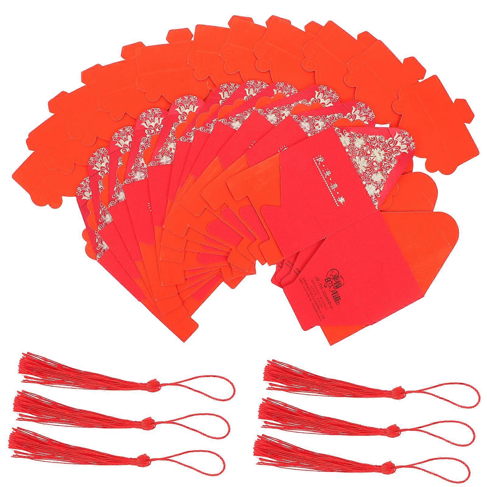 علب تعبئة الزفاف صندوق حلوى إبداعي صندوق حلوى صيني مادة مقاومة للبهتان 3.14X3.14X2.04 بوصة 12 قطعة