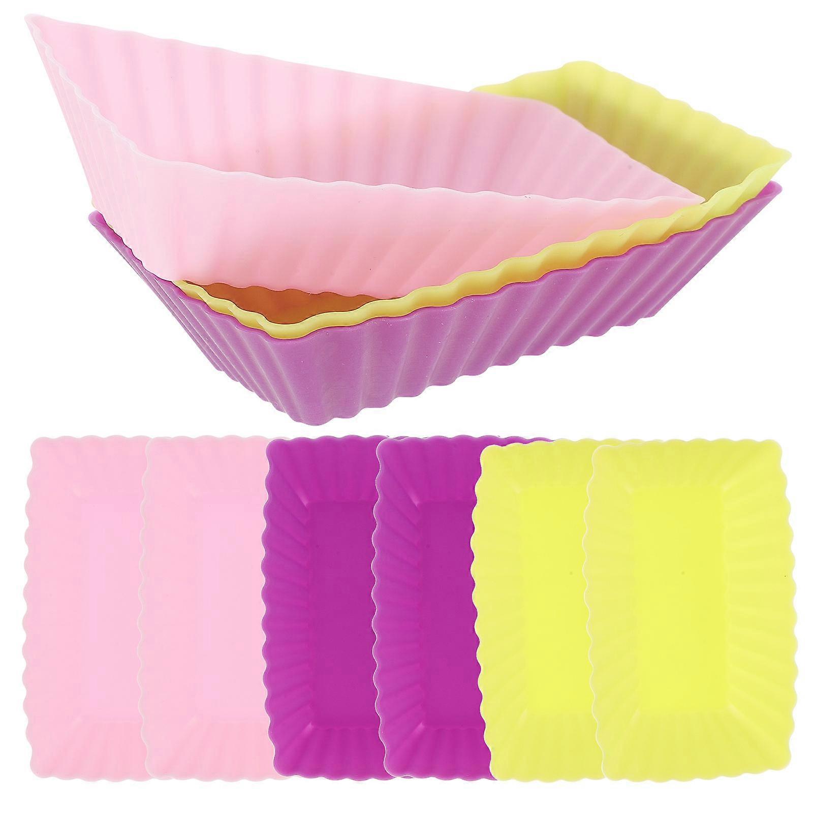 Muffin Cups Silicone Muffin Cup Mold for Baking Use 12Pcs Assorted Color