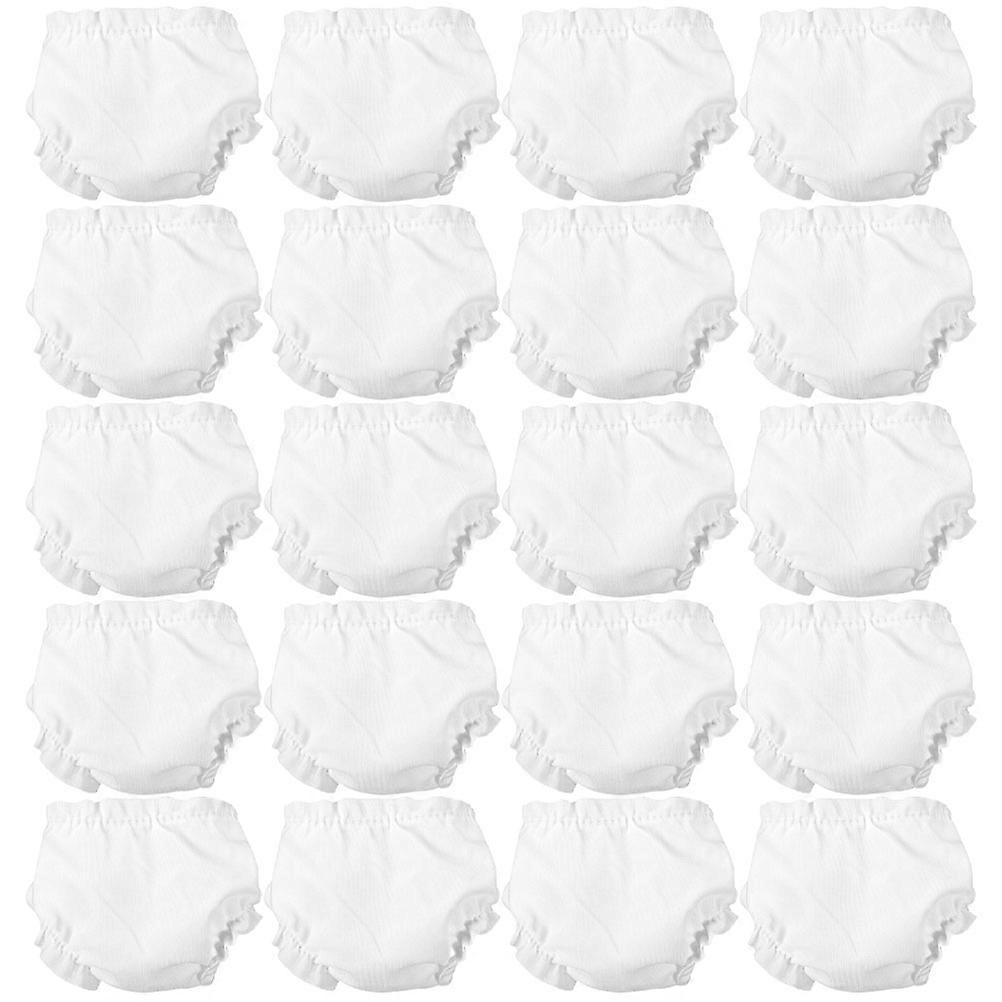 20Pcs Cute Doll Briefs Soft Fabric Underwear Toy Doll Accessories for DIY