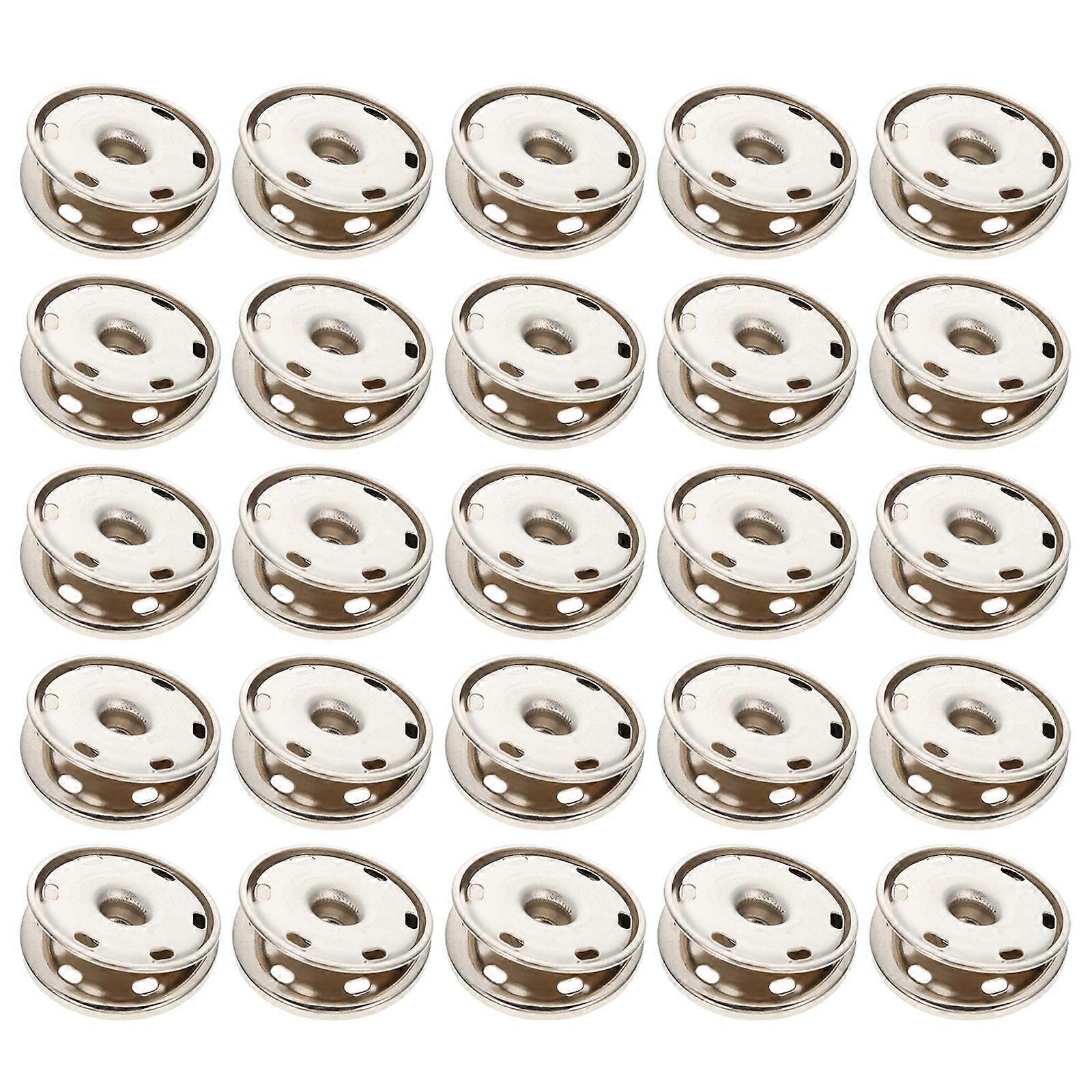 50pcs Silver Alloy Sewing Buttons for Clothes Replacement Crafts