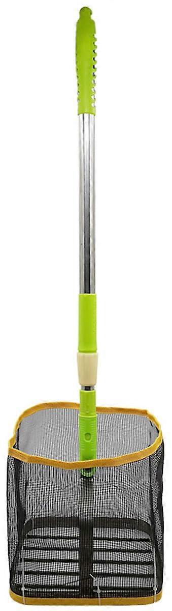 Aluminum Alloy Ping Pong Ball Retriever with Telescopic Handle, Adjustable Net for Training