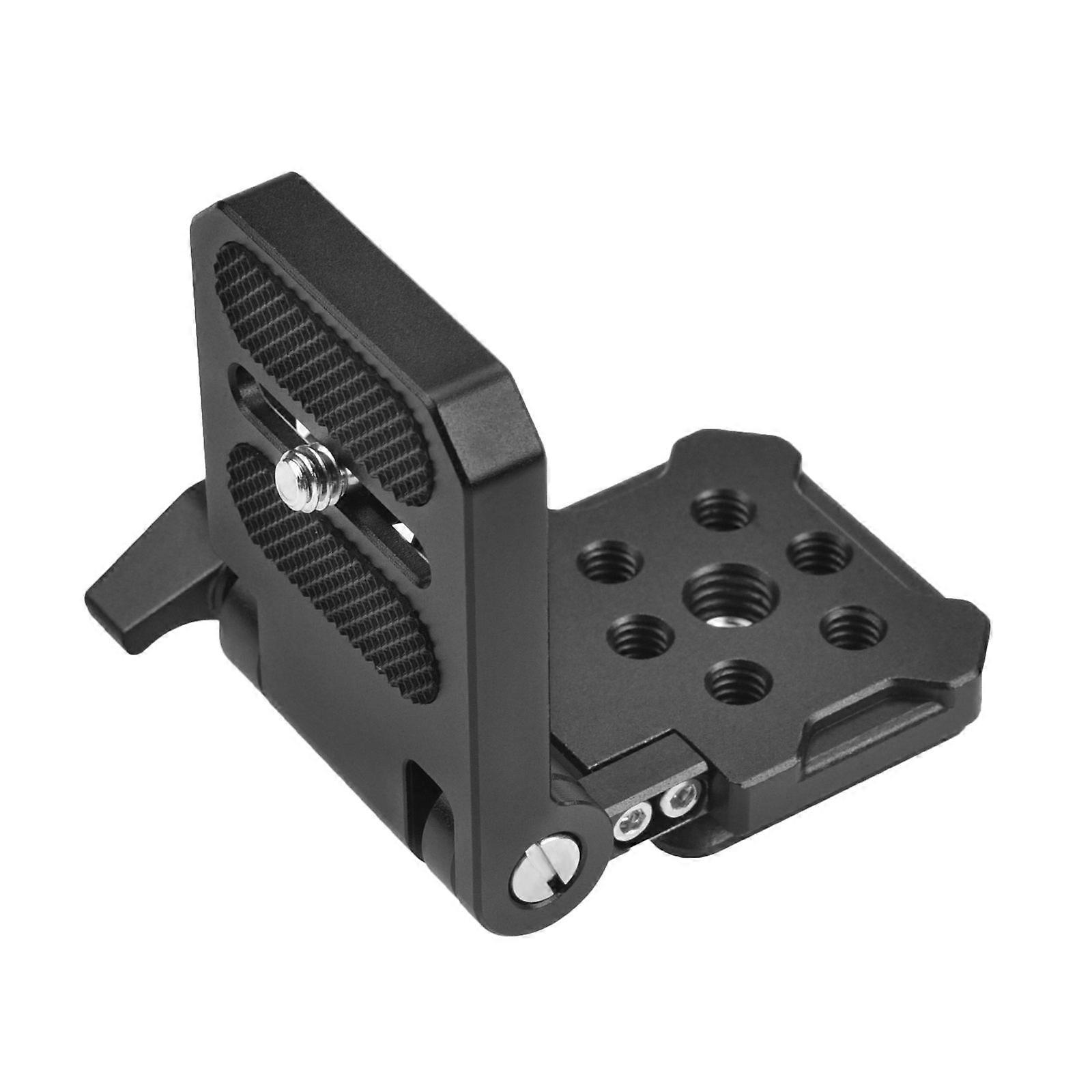 Aluminum Foldable L-Shaped Quick Release Plate Vertical Horizontal Switching with 1/4inch Screw Camera L Bracket Multicolor
