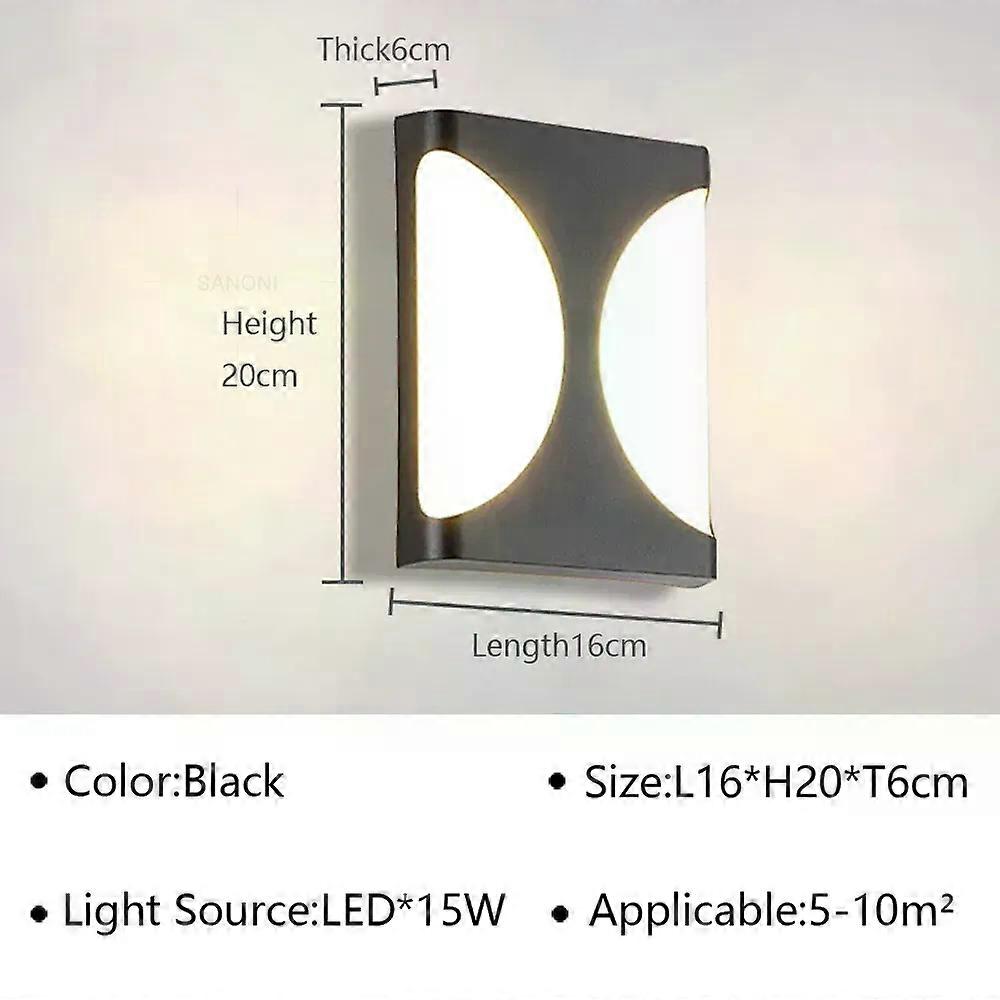 Modern Led Wall Lamp Outdoor Waterproof For Garden Aisle Balcony Entryway Wall Sconce Home Decoratioan Light Luster Fixtures