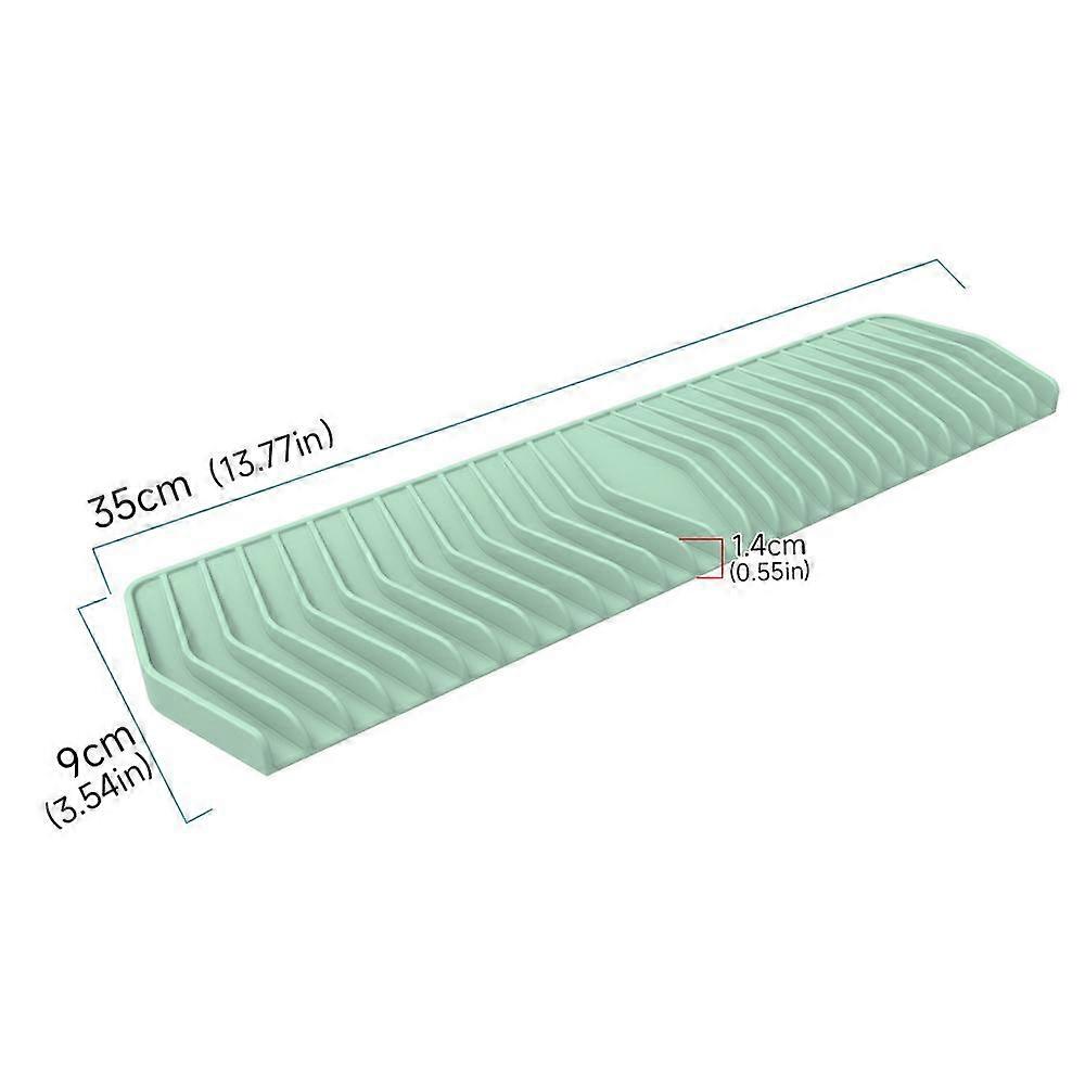 35x9cm Silicone Tableware Cushion Anti Slip Sink Tray Kitchenware Protection Mat Dish Drying Cushion Pad Storage Sink Drain Mat