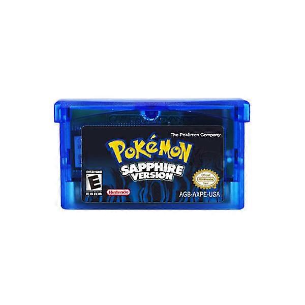 32-bit video game cartridge console card for GBA series SAPPHIRE VERSION.