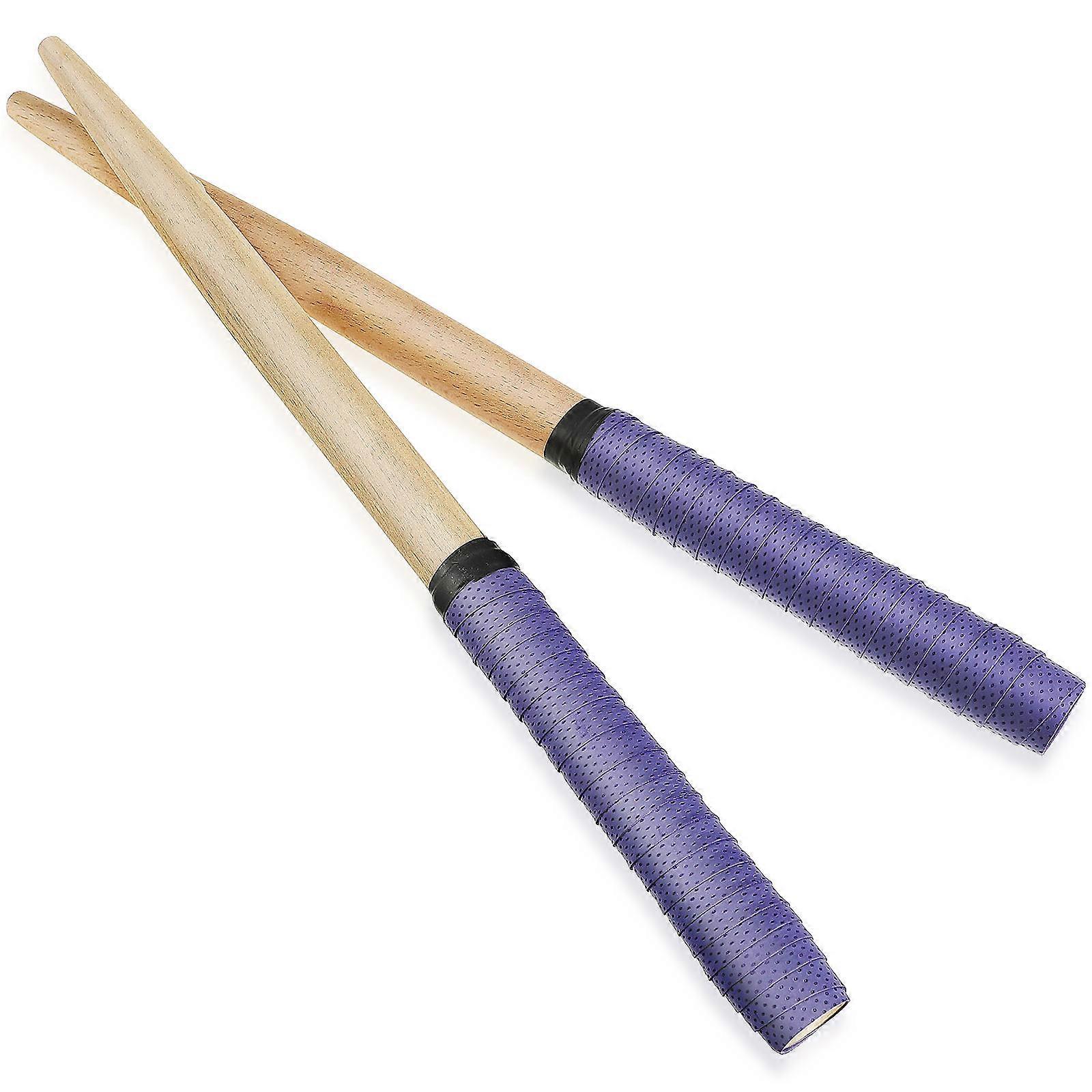 Portable Wooden Drumsticks for Kids and Adults Beginner Drummers Lightweight Purple 1 Pair