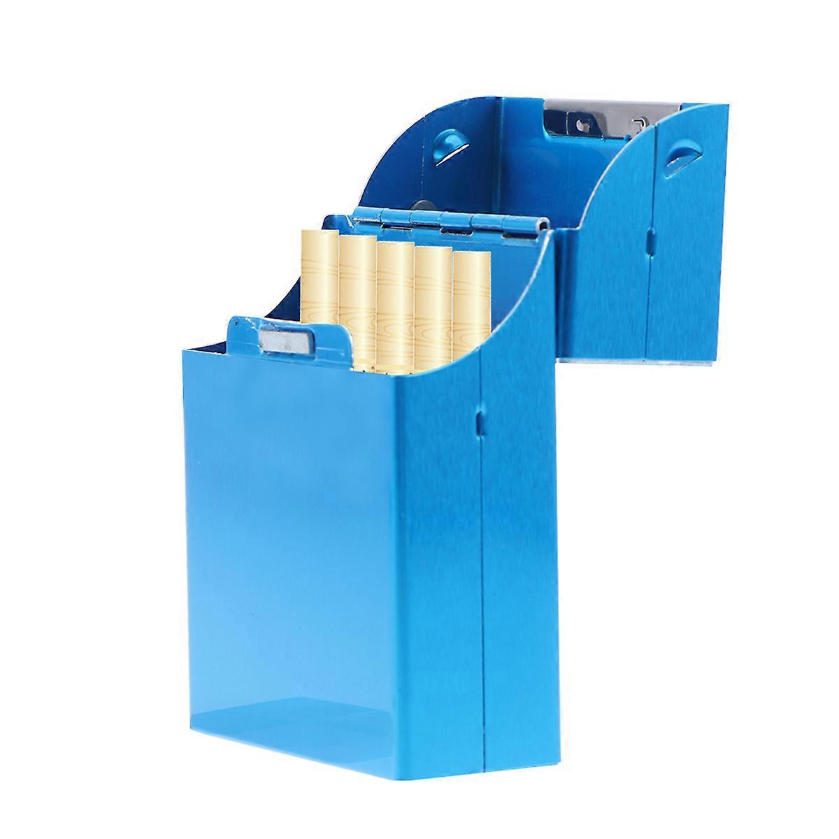 Ultra-Thin Aluminum Cigarette Case In Clamshell Shape For Smokers During Outdoor Activities With Dustproof Feature 1Pack