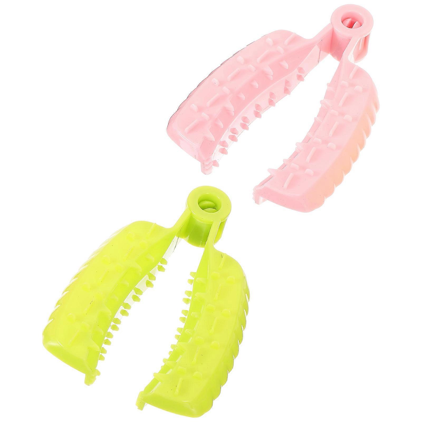 2pcs Reusable Plastic Finger Protectors Kitchen Cutting Guards