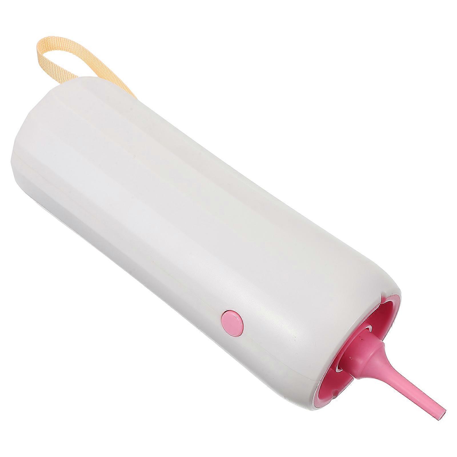 Pink Electric Balloon Inflator Tool for Balls with Smooth Texture and Compact Design ABS Material