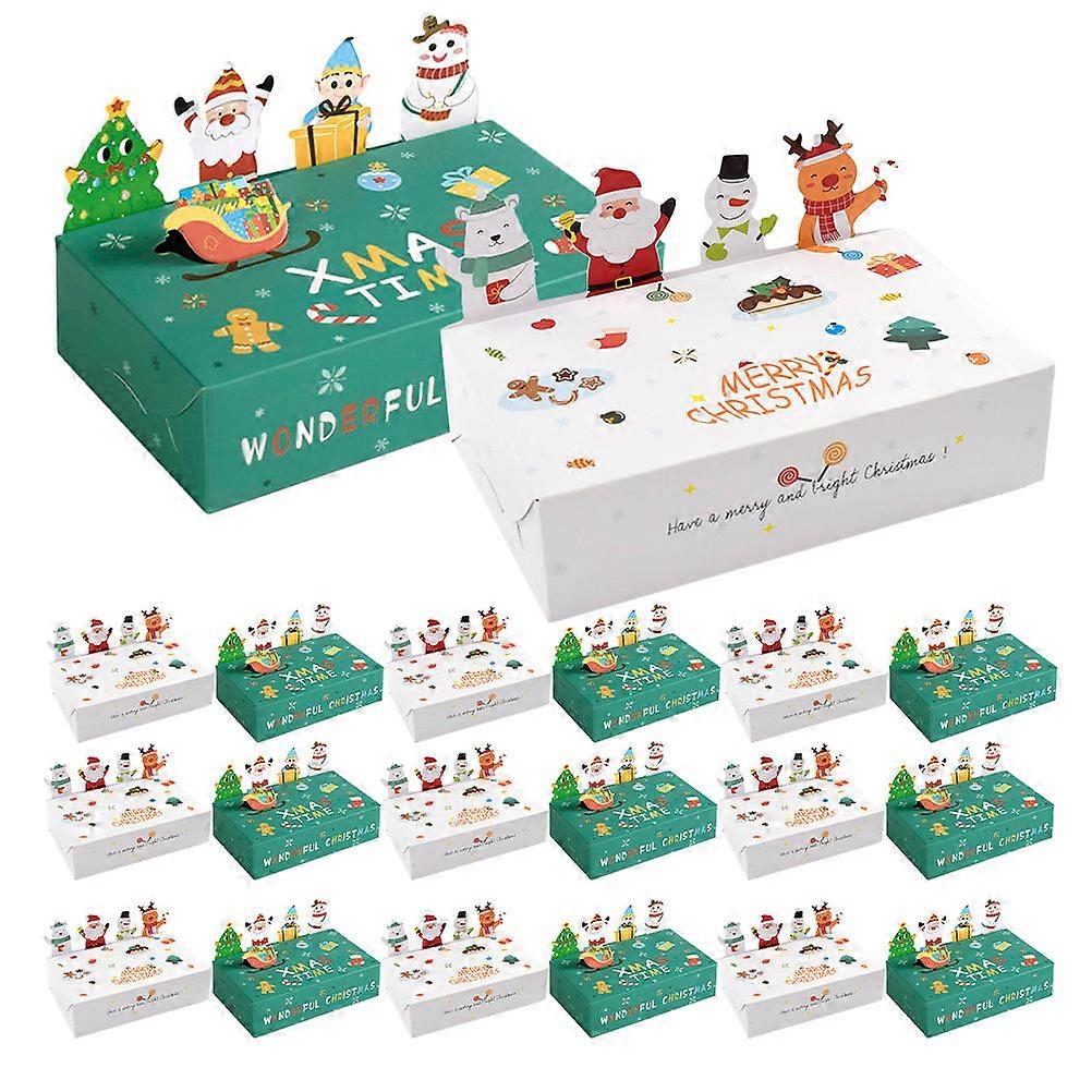 Paper Box 3D Design Festive Presentation Safe And Practical For Children Family Friends 20Pcs