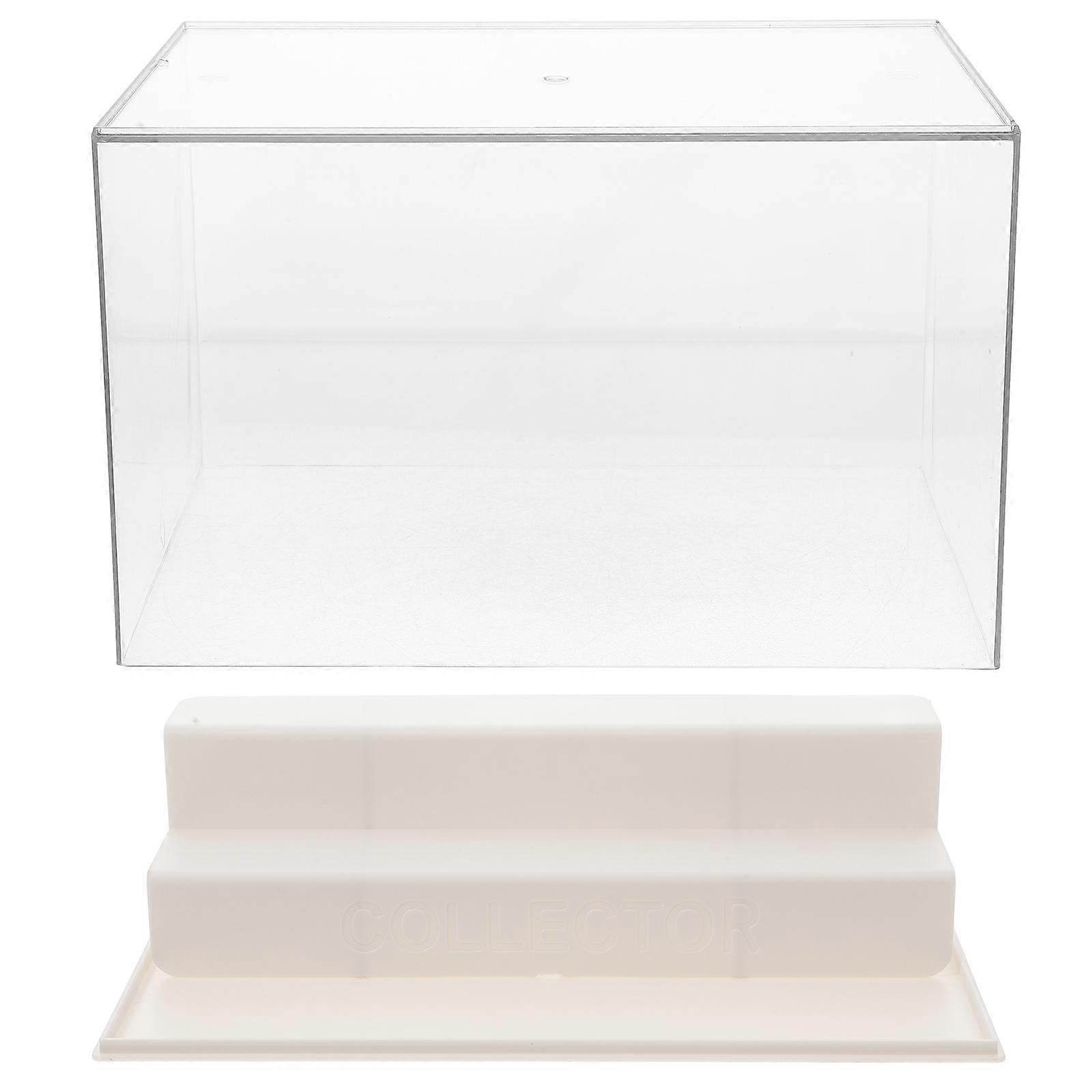 Clear Display Case Box Figures and Dolls Simple and Elegant Design Figurine Display 30.50X19.50X18.00CM 1Set