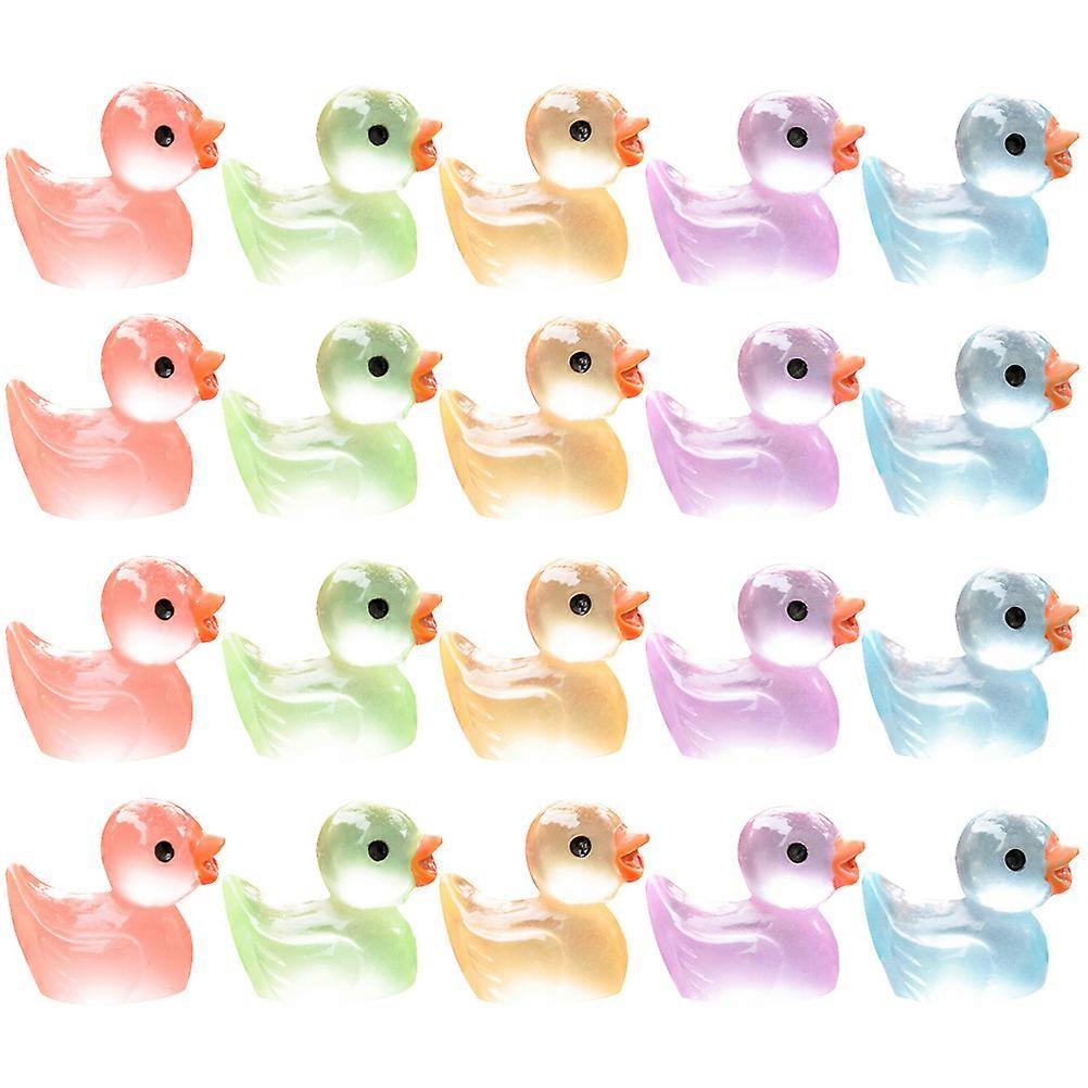 Cute Mini Resin Duck Figurines for Micro Landscape & Tabletop Decor