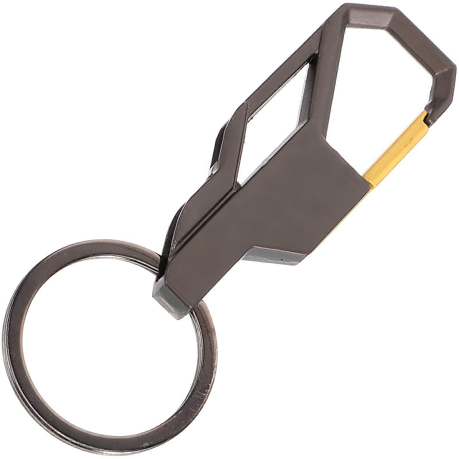 Belt Hanging Keyring Metal Keychain For Travel Men Key Holder Zinc Alloy 8.20X3.20X0.40CM Delicate Style 1Pcs