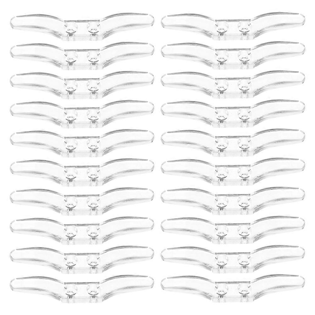 Transparent Blind Cord Winders with Screws – Plastic Twin Hole Curtain Rope Cleats for Roller Blinds & Drapery – Easy Installation Window Curtain