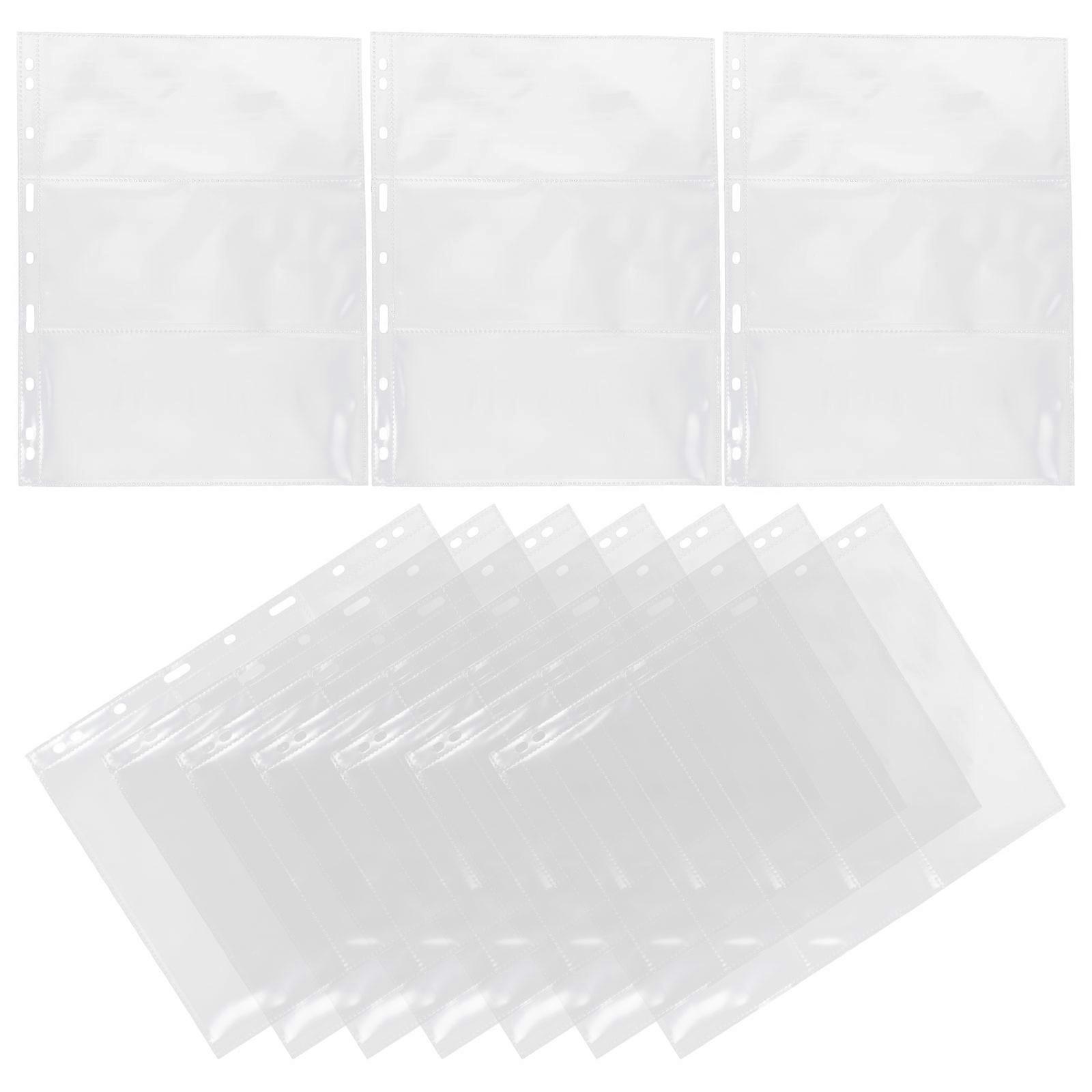 Cards Booklet Pages 10Pcs Album Binder For Friends And With Damage-Resistant And Storage Features Transparent
