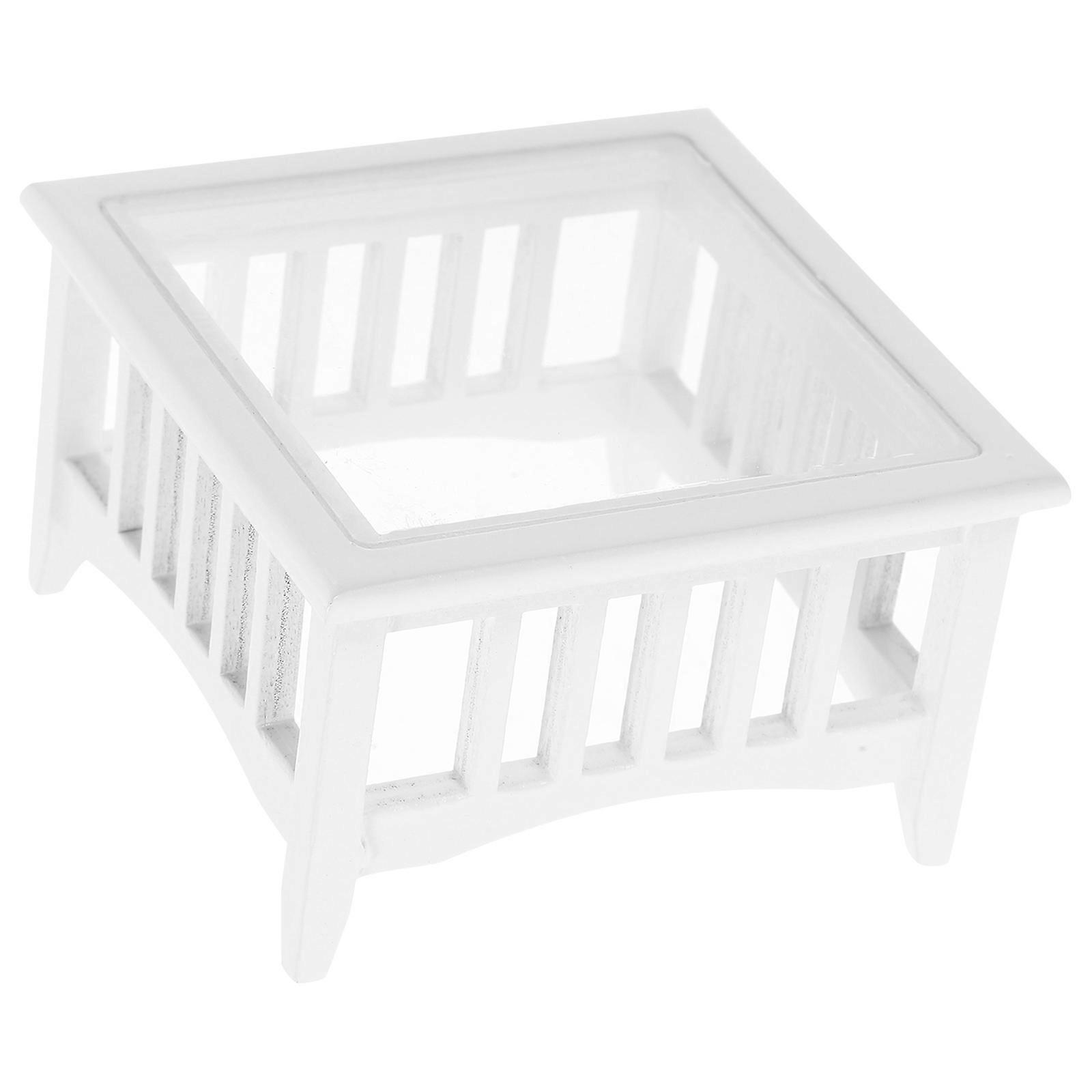 White Wooden Mini Table for Decoration Small Side Table Great Gift for Piece