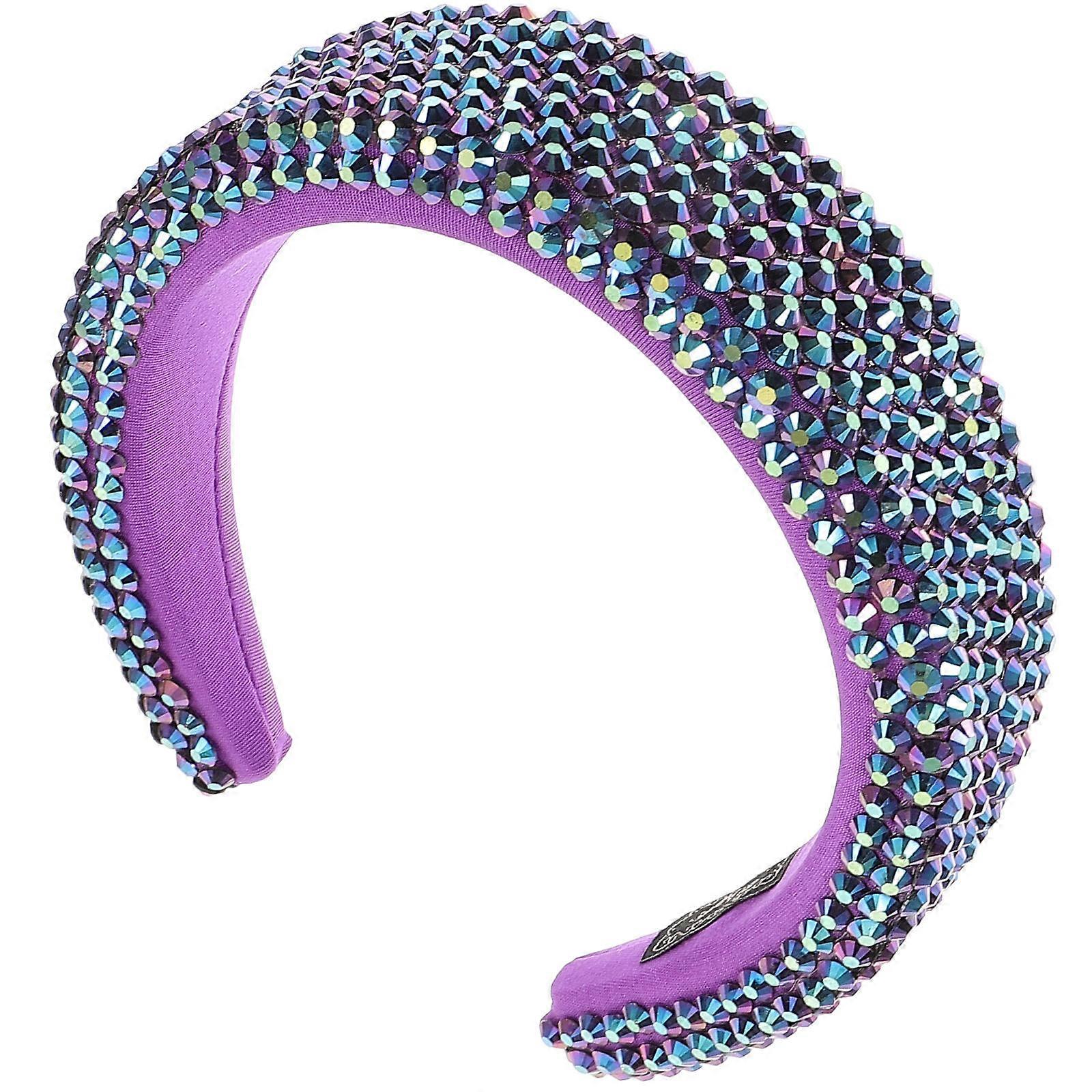 Sparkly Baroque Wide Brim Headband Women Banquet Accessory 1Set