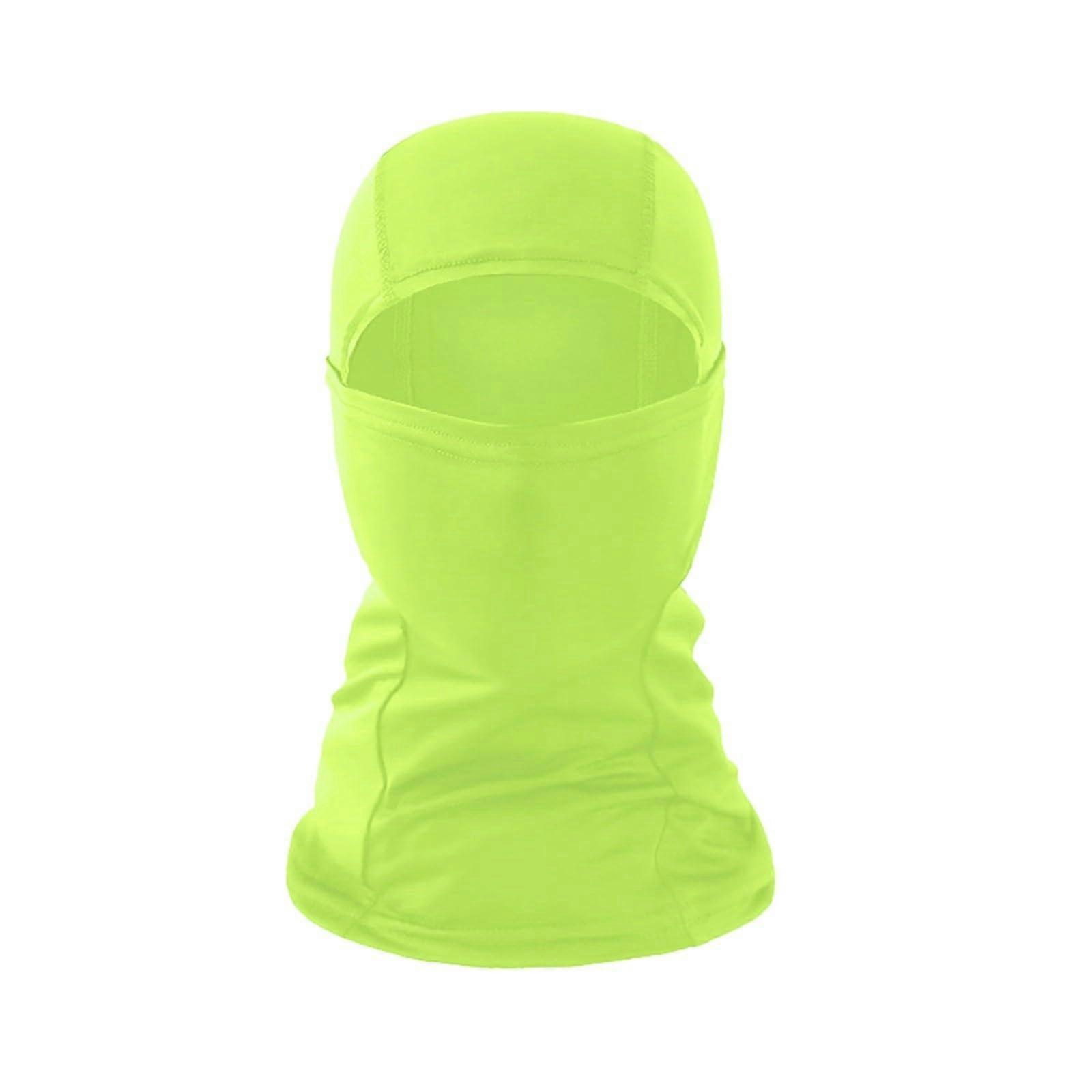 Balaclava Ski Mask For Cold Weather Cycling And Winter Sports - Breathable One Size Stretch Fit Green