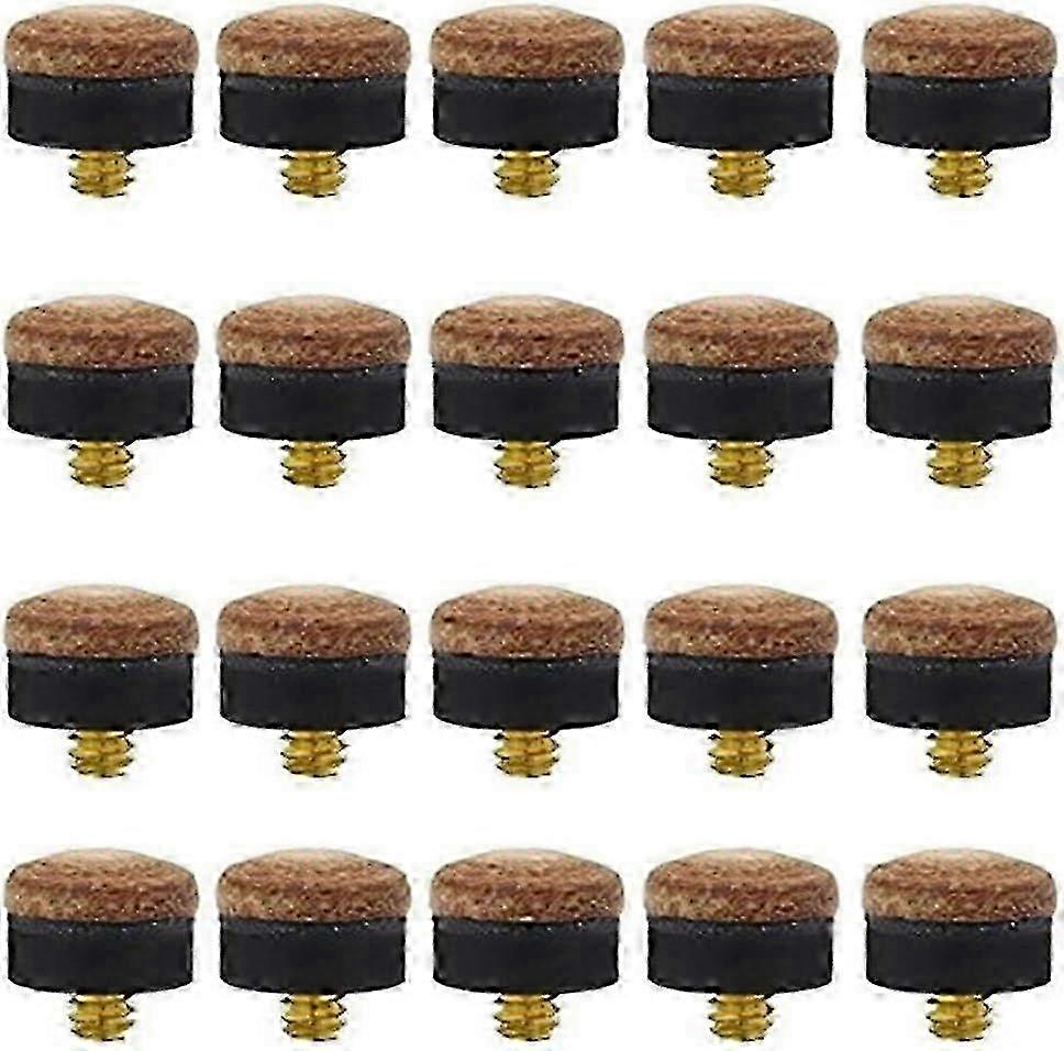 20pcs - Pool Cue Tips - Billiard Cue Tip - Pool Cue Tip Set - 10mm - Snooker and Billiard Accessories - Replacement Pool Cue Tips  SZRH A-S