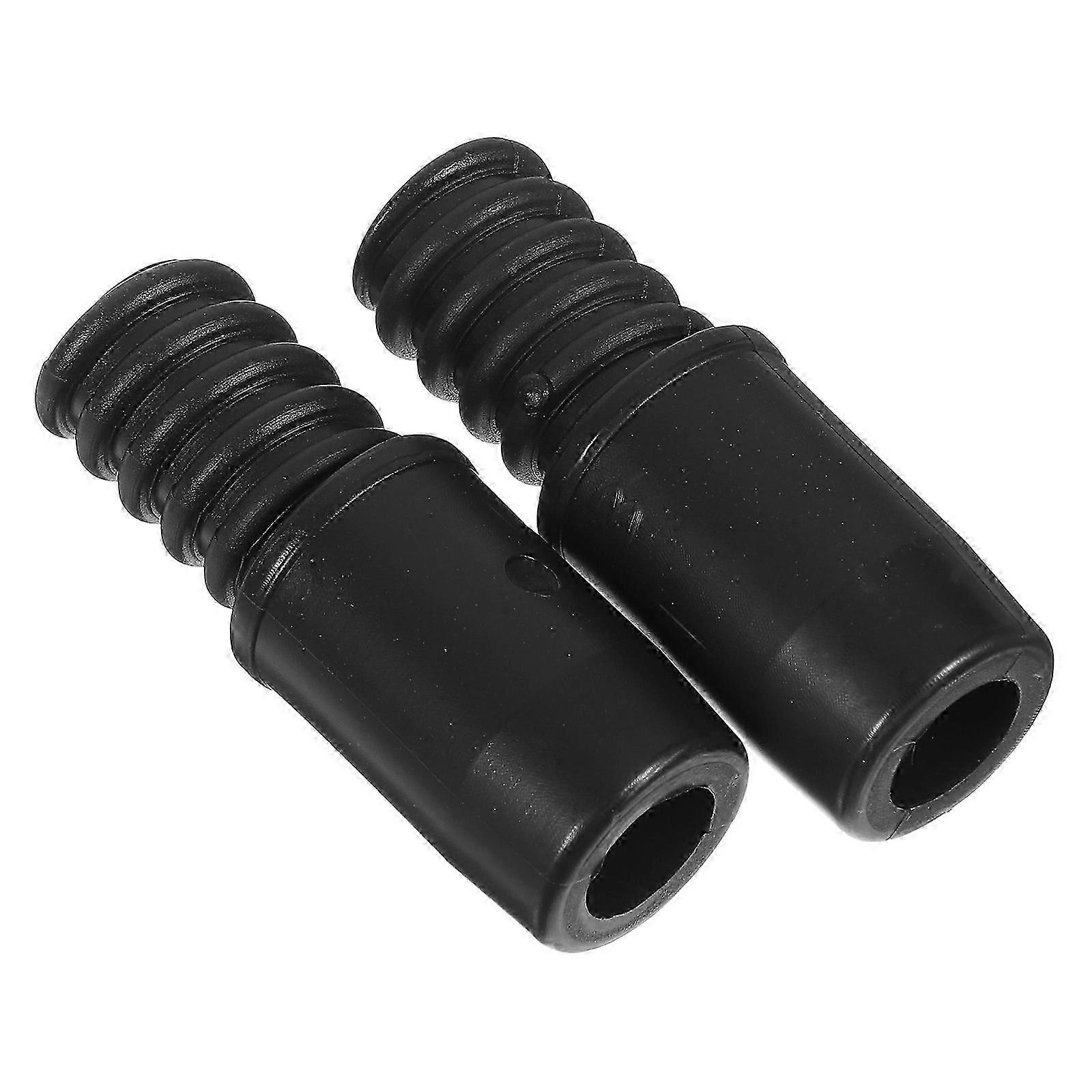 Broom Adapter Threading Connection Brush Handle 5.50X2.00X2.00CM Black Plastic 2Pcs