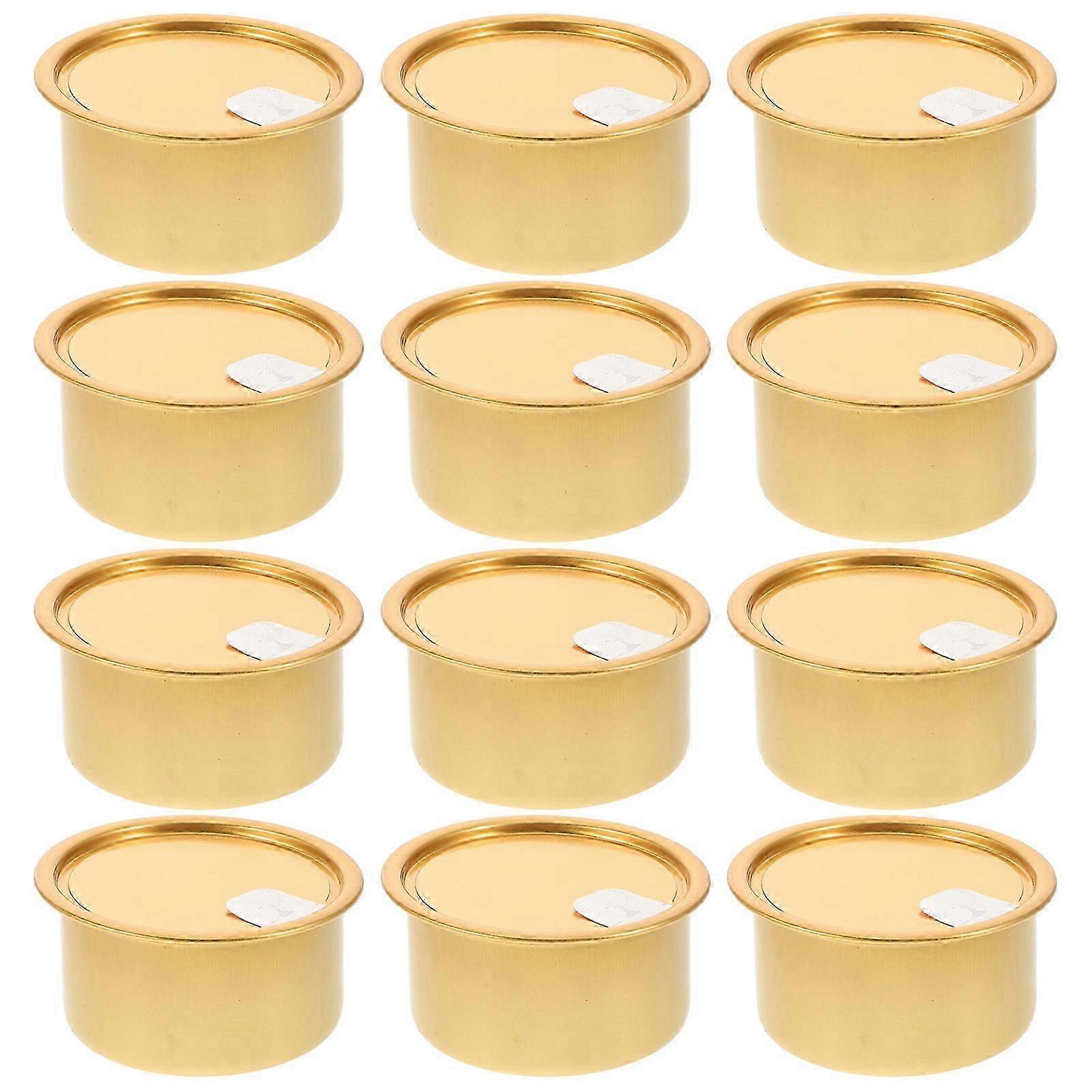 Small Meat Can High Temperature Flat Easy-tear Lid 12Pcs