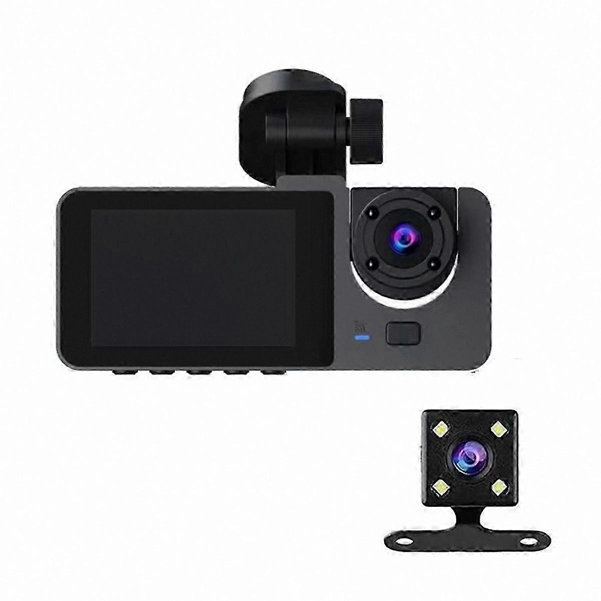 Front and Rear Dash Camera System with Interior View