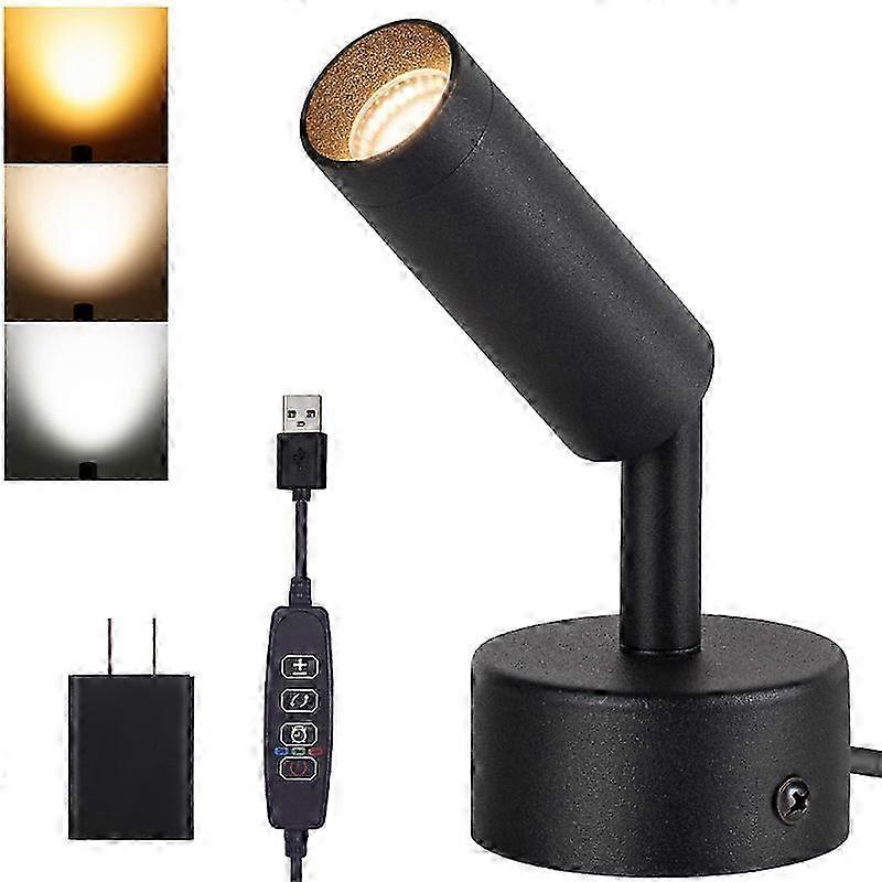 Adjustable LED Spotlight 5W for Indoor Artwork, Plants, and Accent Illumination with Three Color Choices