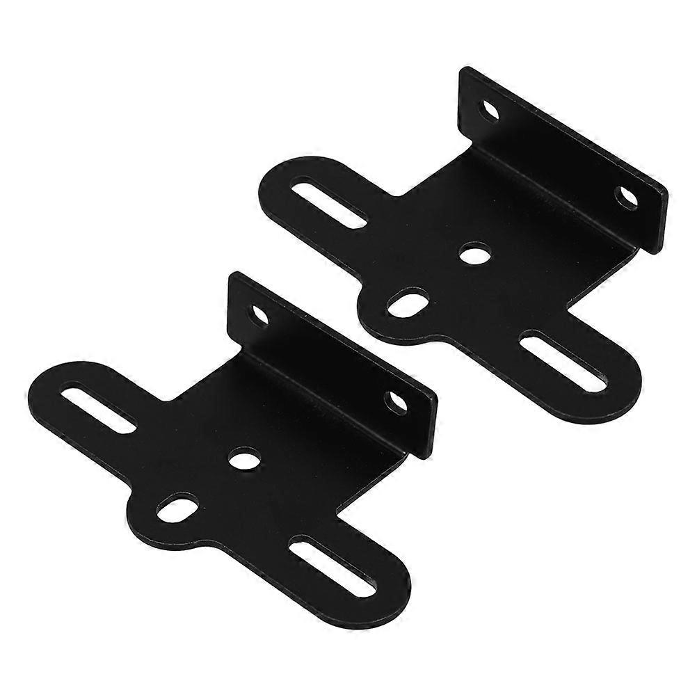 2 Sets Bicycle Reflector Clips Rack Holders Metal Brackets Support