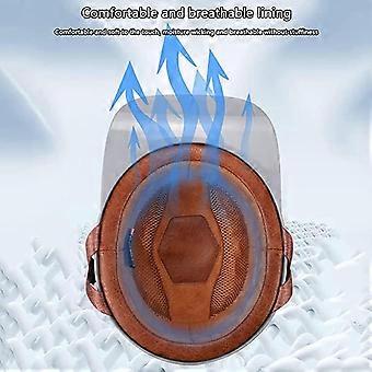 Casque Moto Style Baseball Retro - Approuvé DOT, ABS & Fibre Carbone