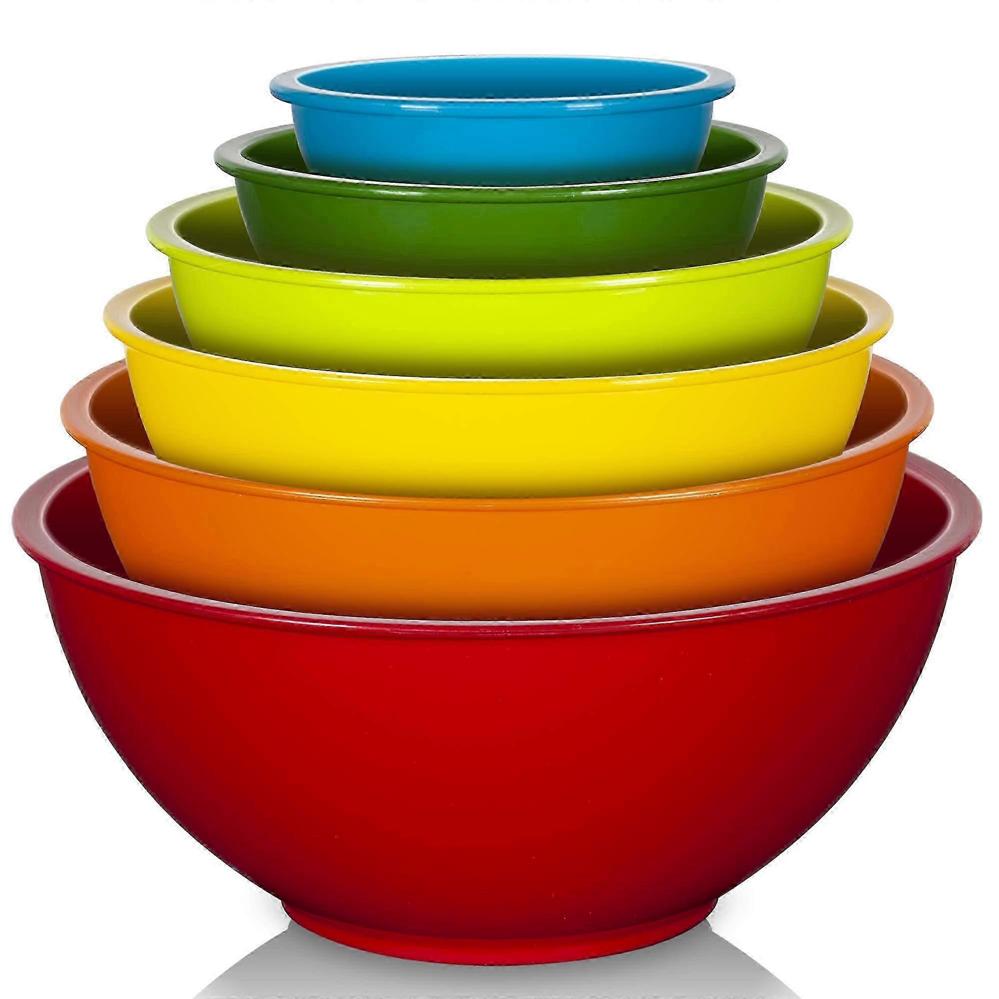 6-piece Mixing Bowl Set For Baking And Prep