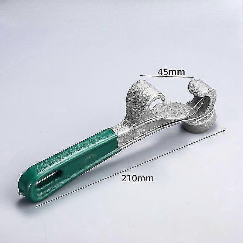 Bucket Opener Tool Aluminum Paint Bucket Lid Remover Wrench, 8.3 Inch Metal Can Opener with Non-Slip Rubber Handle Grip, Durable Pail Opener for Home