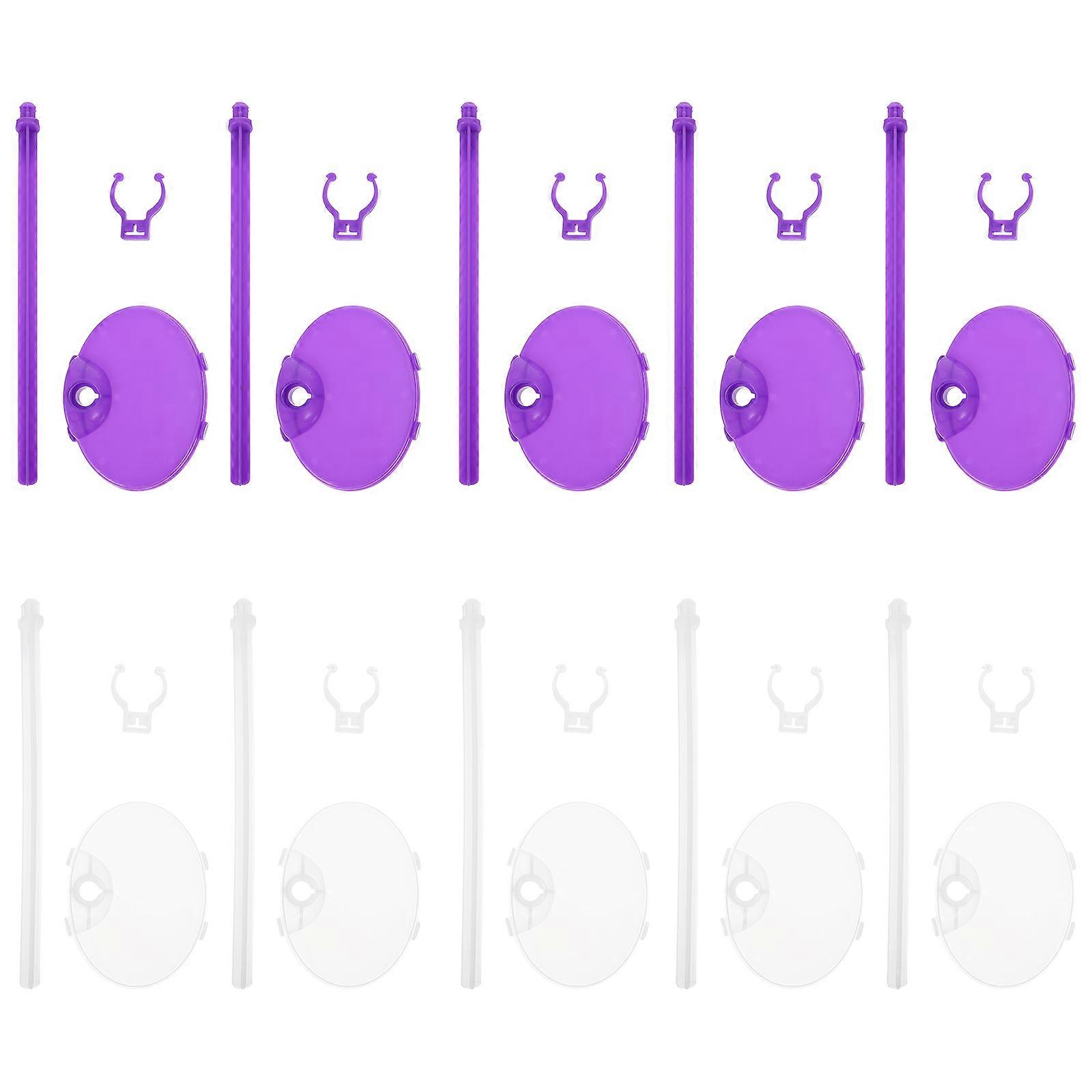 20pcs Plastic Doll Stands for Storage Use Assorted Color Keeps Room Tidy 6.5 Inches