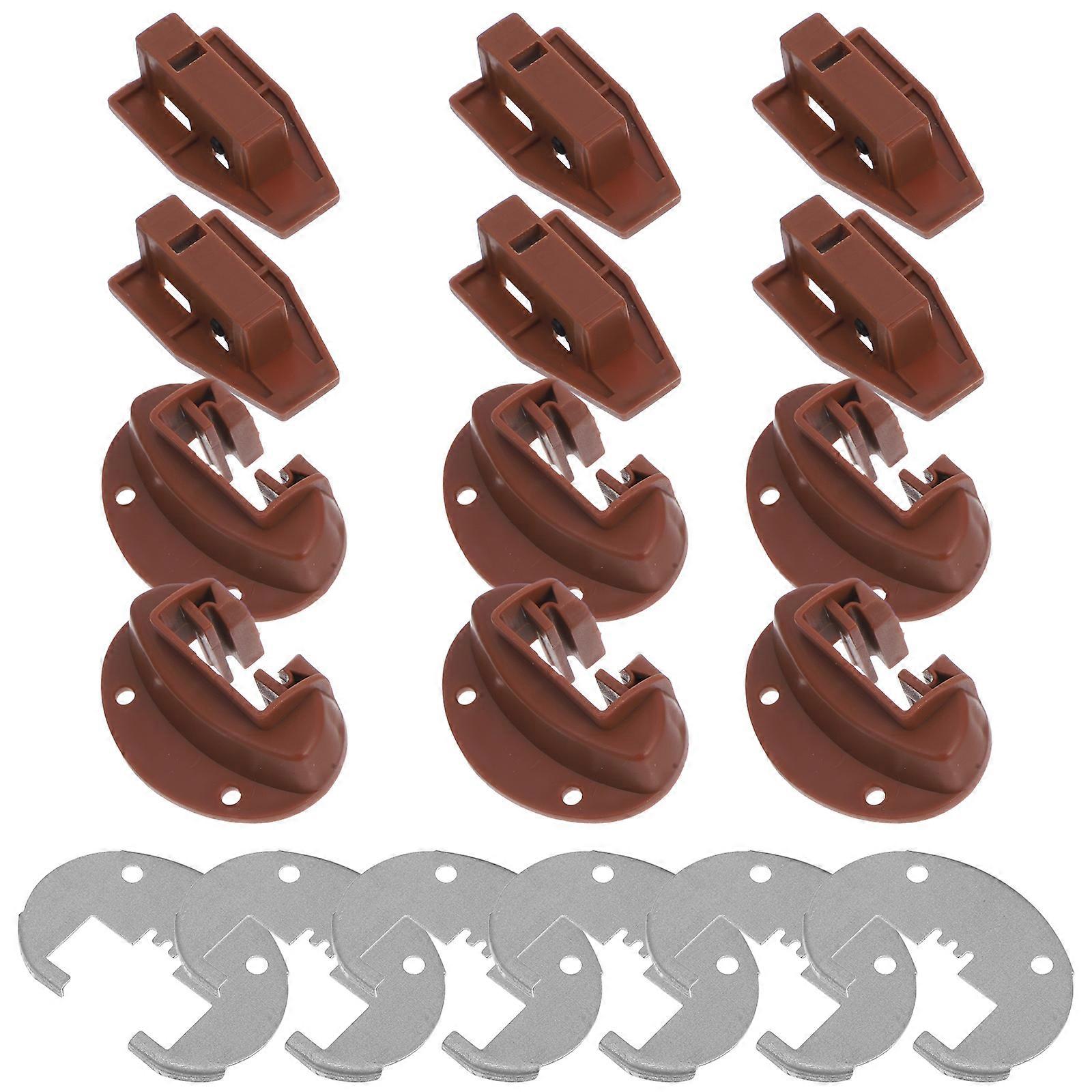 6 Sets Drawer Guide Kits Slides Repair Kit Replacement for Dresser Enhanced Commercial Slide Drawer Stop