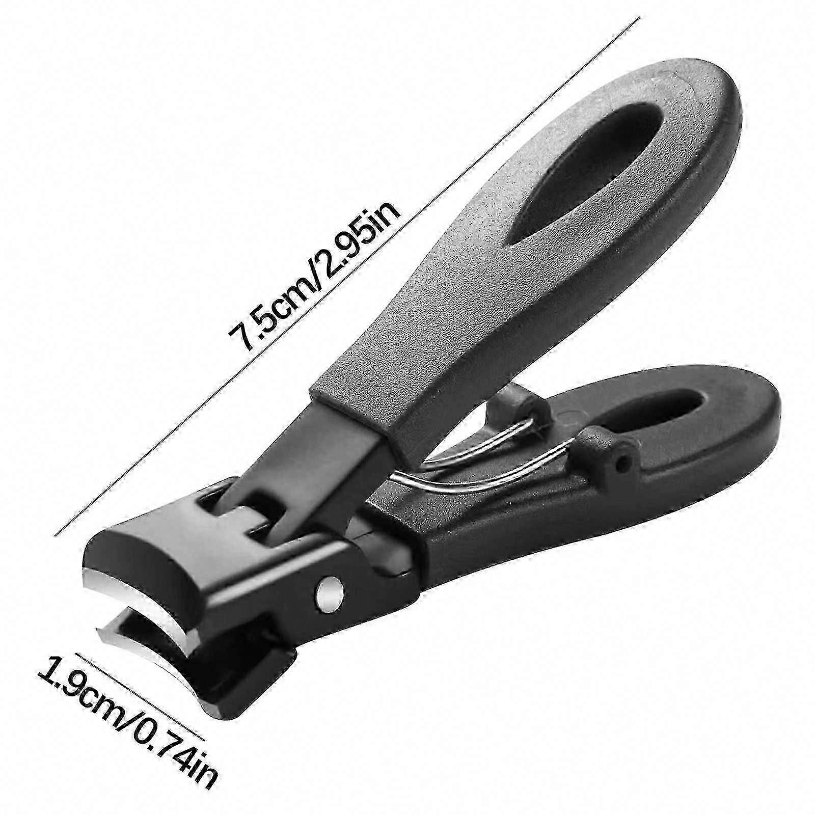 Heavy Duty Nail Clippers for Thick Nails - Wide Blade Sharp Manicure Tool Classic Style WU1822