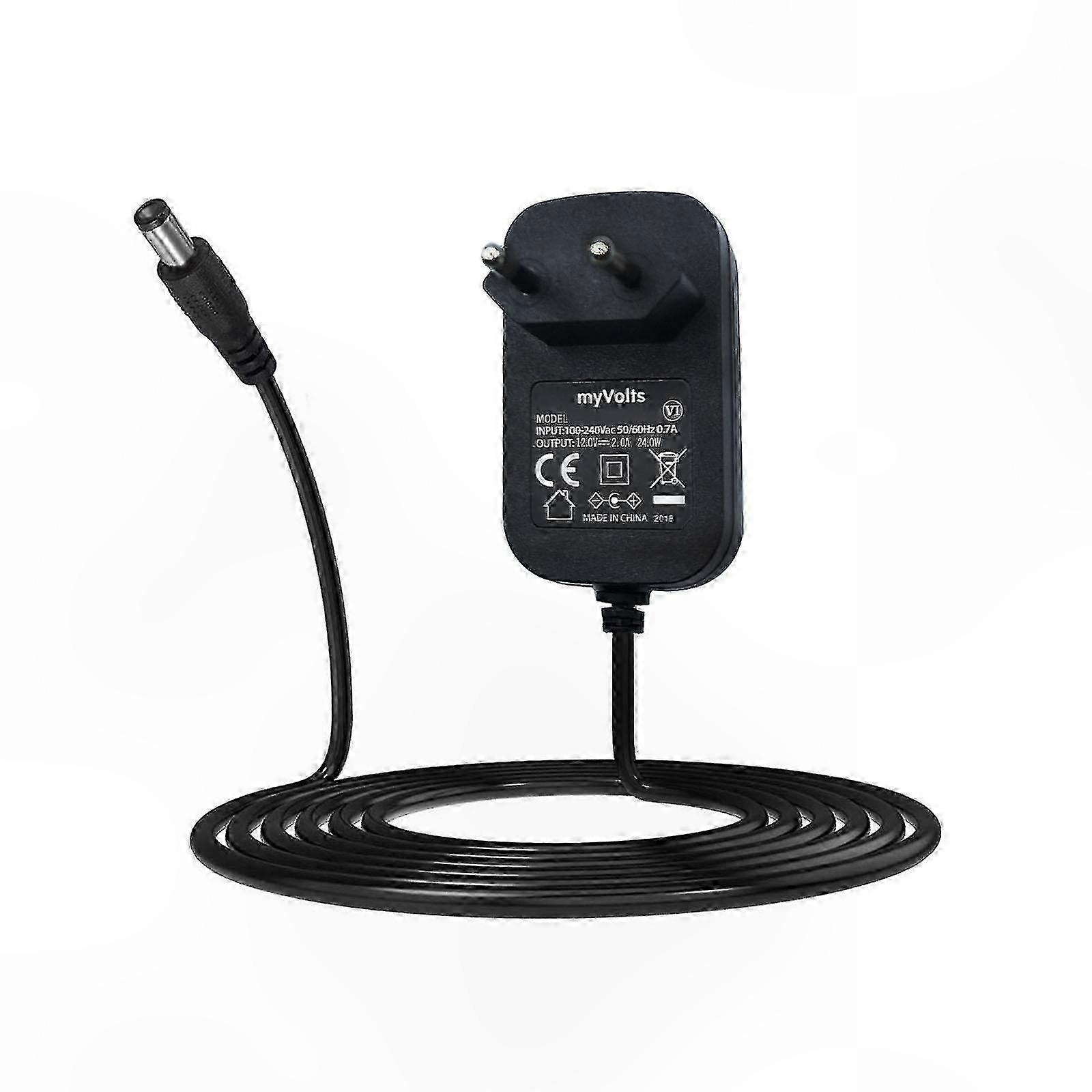 12V Power Supply Adapter for EP-7E Keyboard Replacement