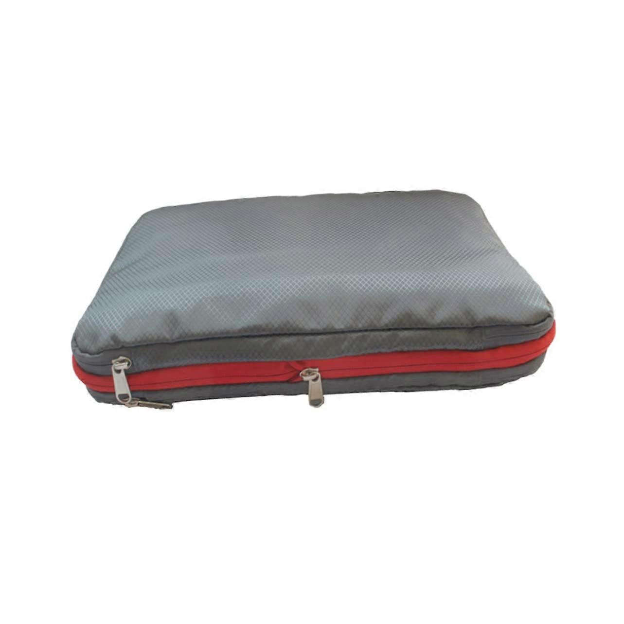 Nylon Compression Bag Double Luggage Organizer Sealed Storage Bag SpaceSaving Travel Bag Garment Bag with Separation Design 30*30*17cm