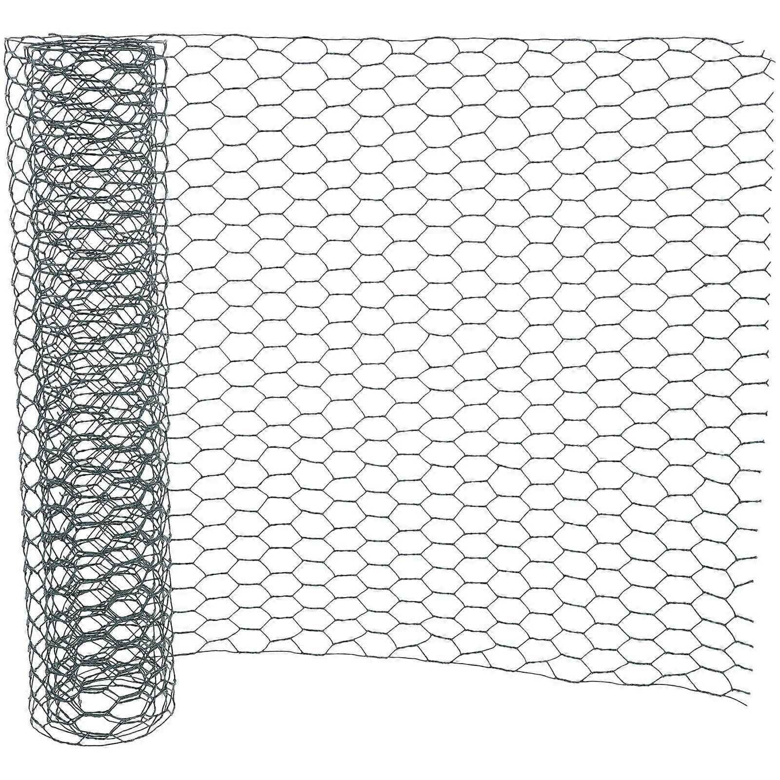 Chicken Wire Fench Green Florist Netting Mesh Hexagonal Iron Wire Fence For Coop Barrier Rabbit Cage Garden Floral Arrangements 35cm100cm