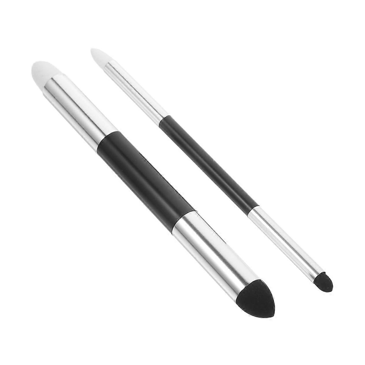 Double Headed Sketch Blending Sponge Pens 2pcs Washable Reusable Art Tools for Highlighting Detailing Professional Use